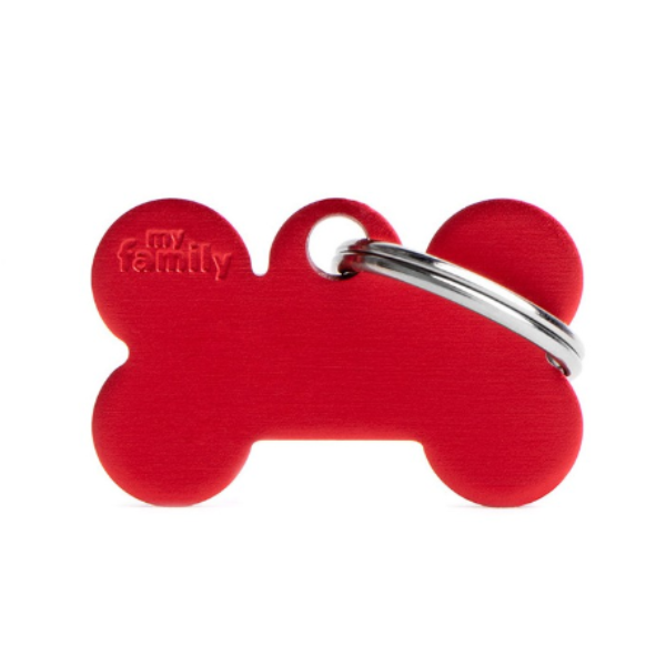 Basic Plated Brass Large Bone Name Tag