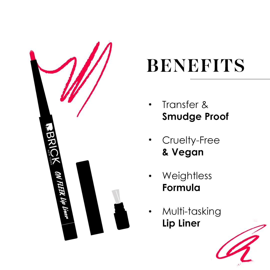 Brick New York On Fleek Lip Liner Fuchsia 01