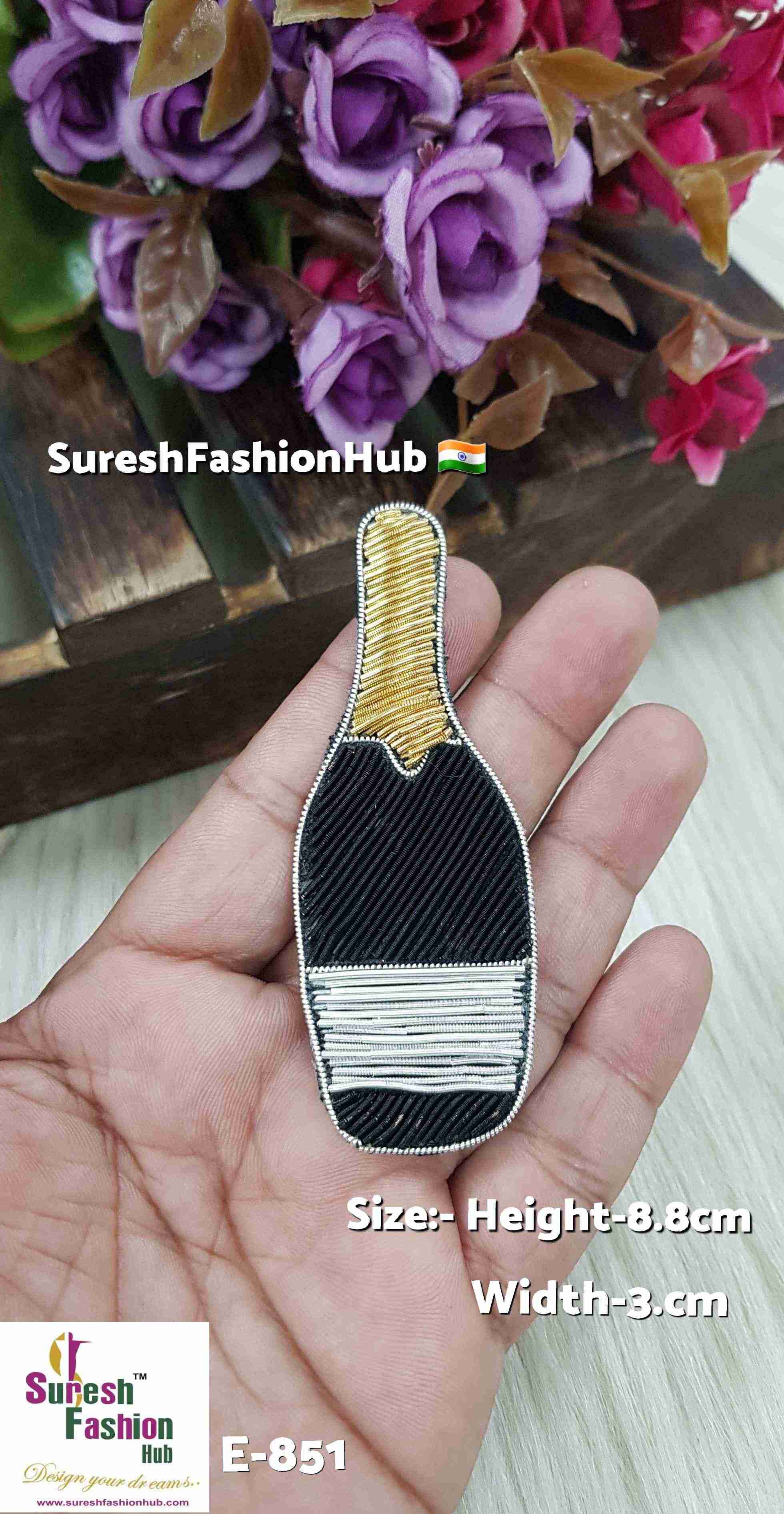 Handmade Champagne Bottle Patch