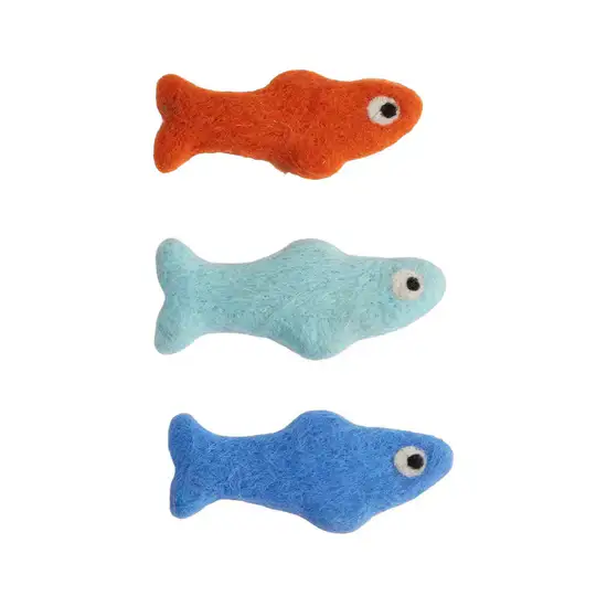Fofos Sardine Fish Filled with Catnip, Pack of 3