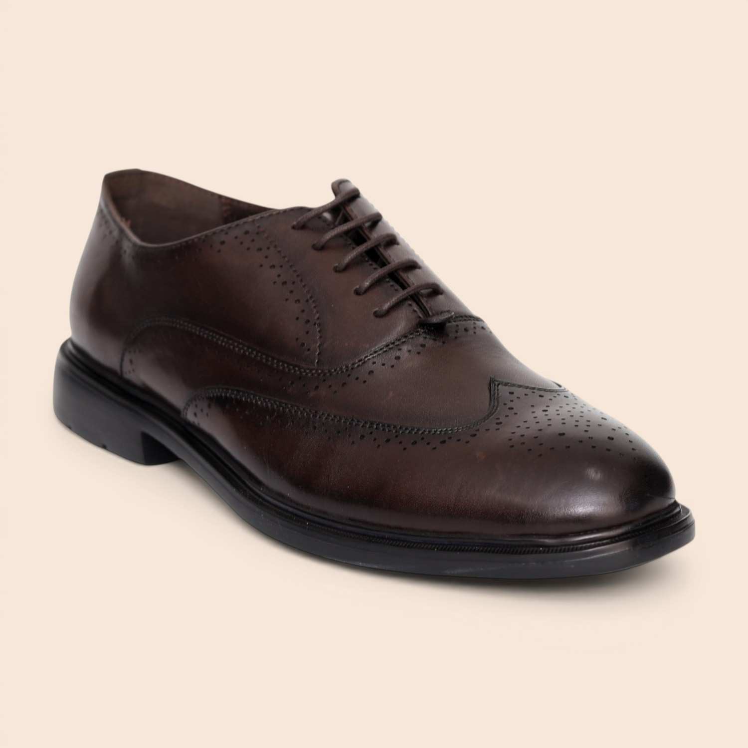 Men Brown Brogue Formal Shoes