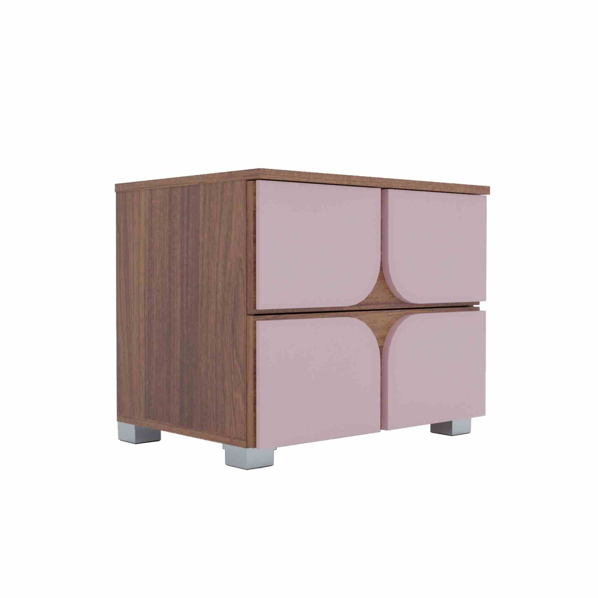 Kruger Bedside Table - Leon Teak (DIY)