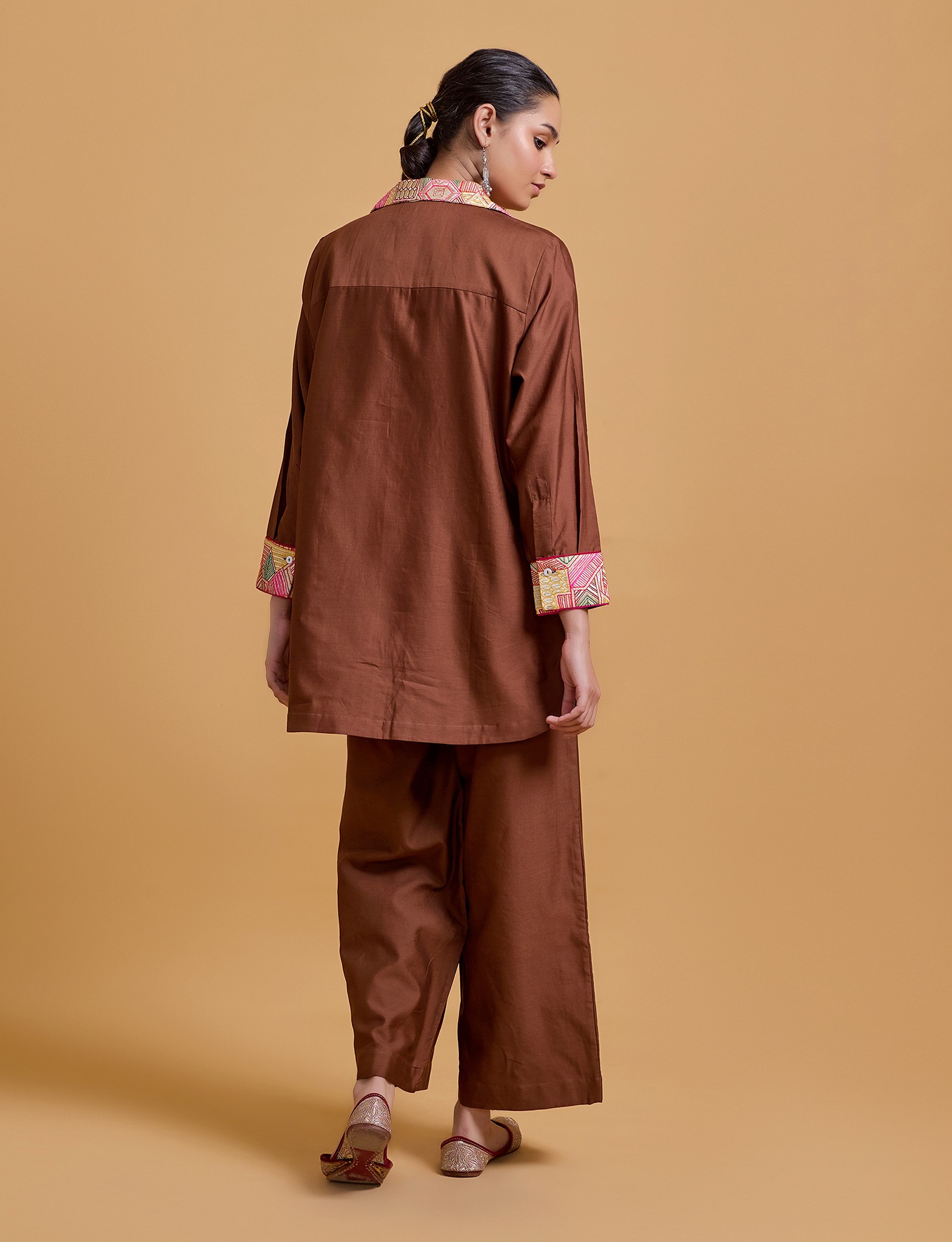 Mithai Brown Shirt Set