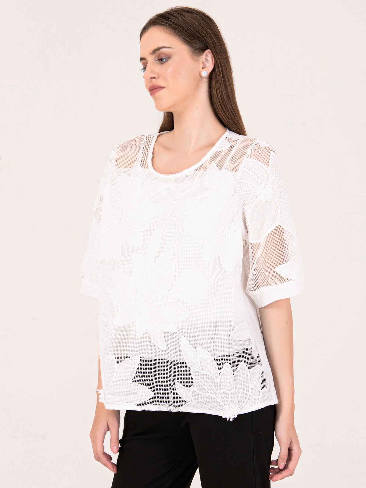 Albion Women White Smart Top