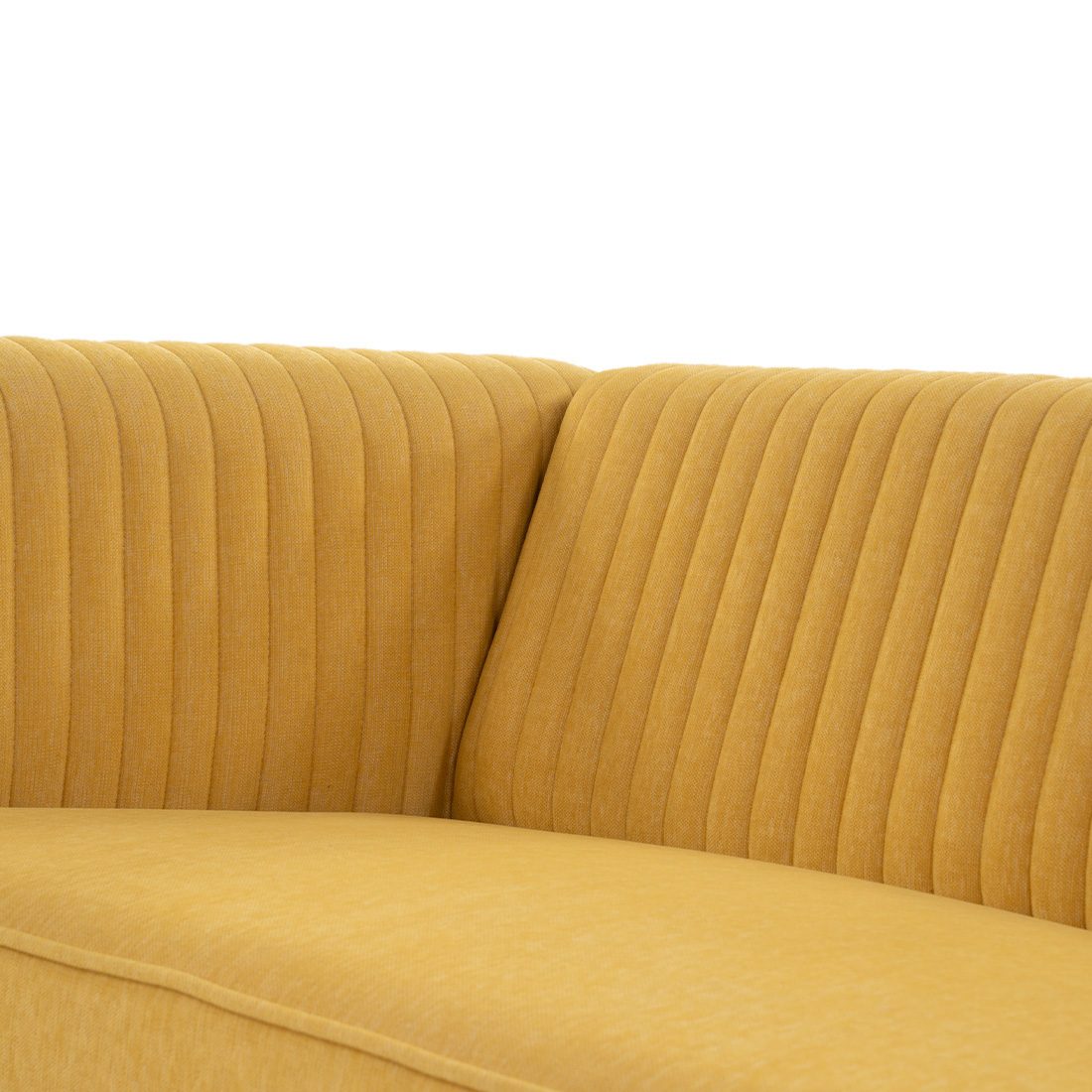 neudot Diva Sofa for Living Room |2 Persons Sofa|Premium Fabric with Cushioned Armrest | Solid Wood Frame|2 Seater in Husky Yellow Color