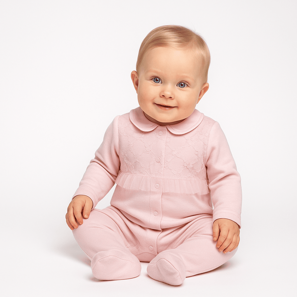 Blossom Lace Baby Romper