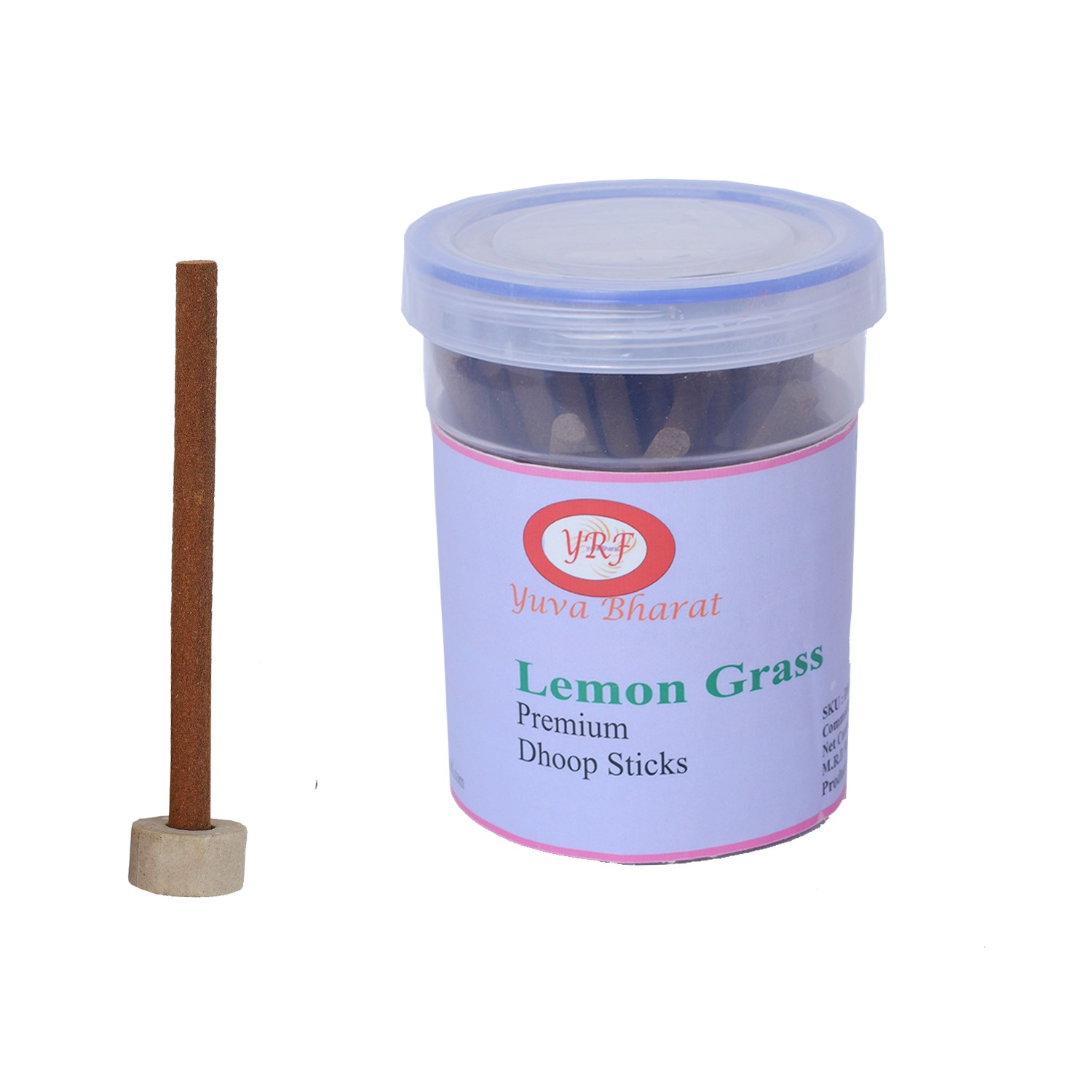 Lemon grass Dhoop Sticks with dhoop stand holder in box (Pack of 2 x 200 GM)-YRF