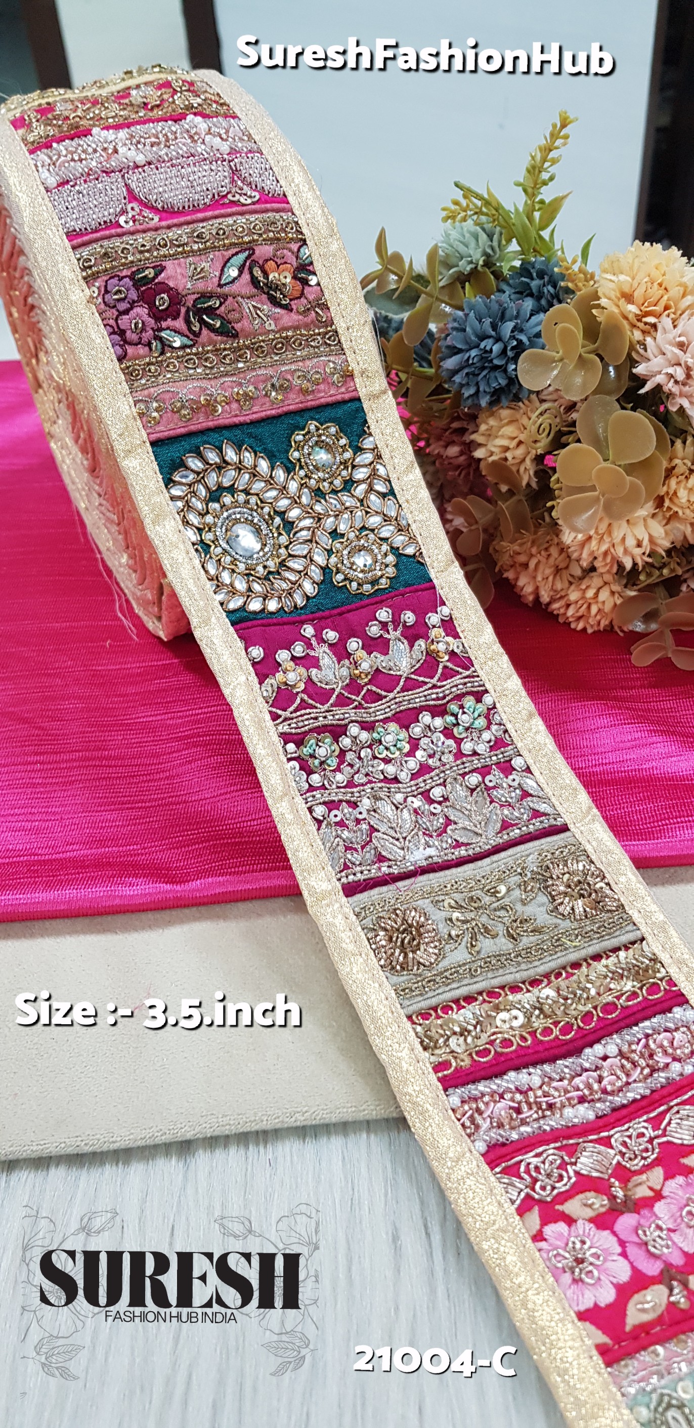 Gold Khichdi Heritage Mix Border – C (21004-C)