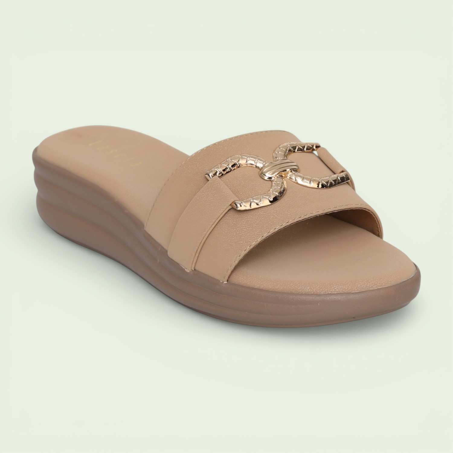 Women's Almond Buckle Wedges