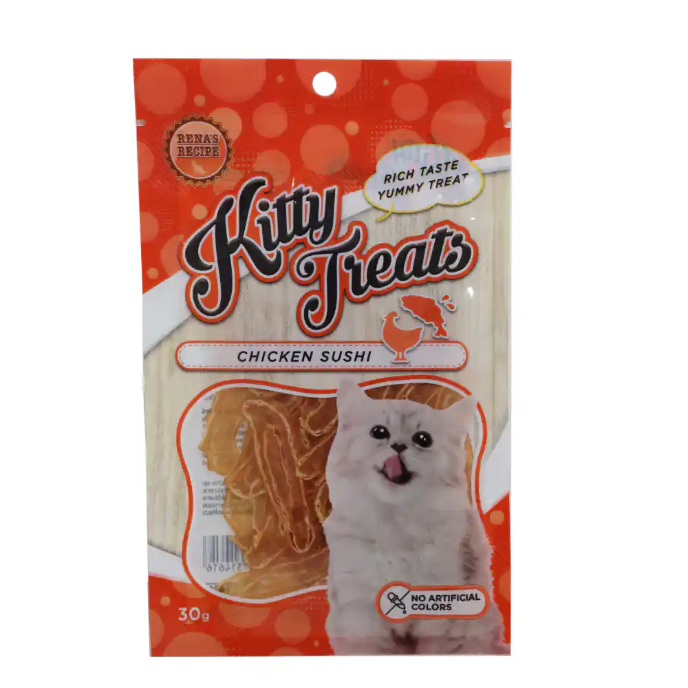 Rena’s Recipe Kitty Treats Chicken Sushi Cat Treats, 30 g