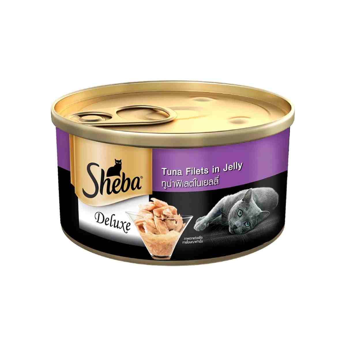Sheba Deluxe Pure Tuna White Meat in Jelly Adult Wet Cat Food Can - 85g