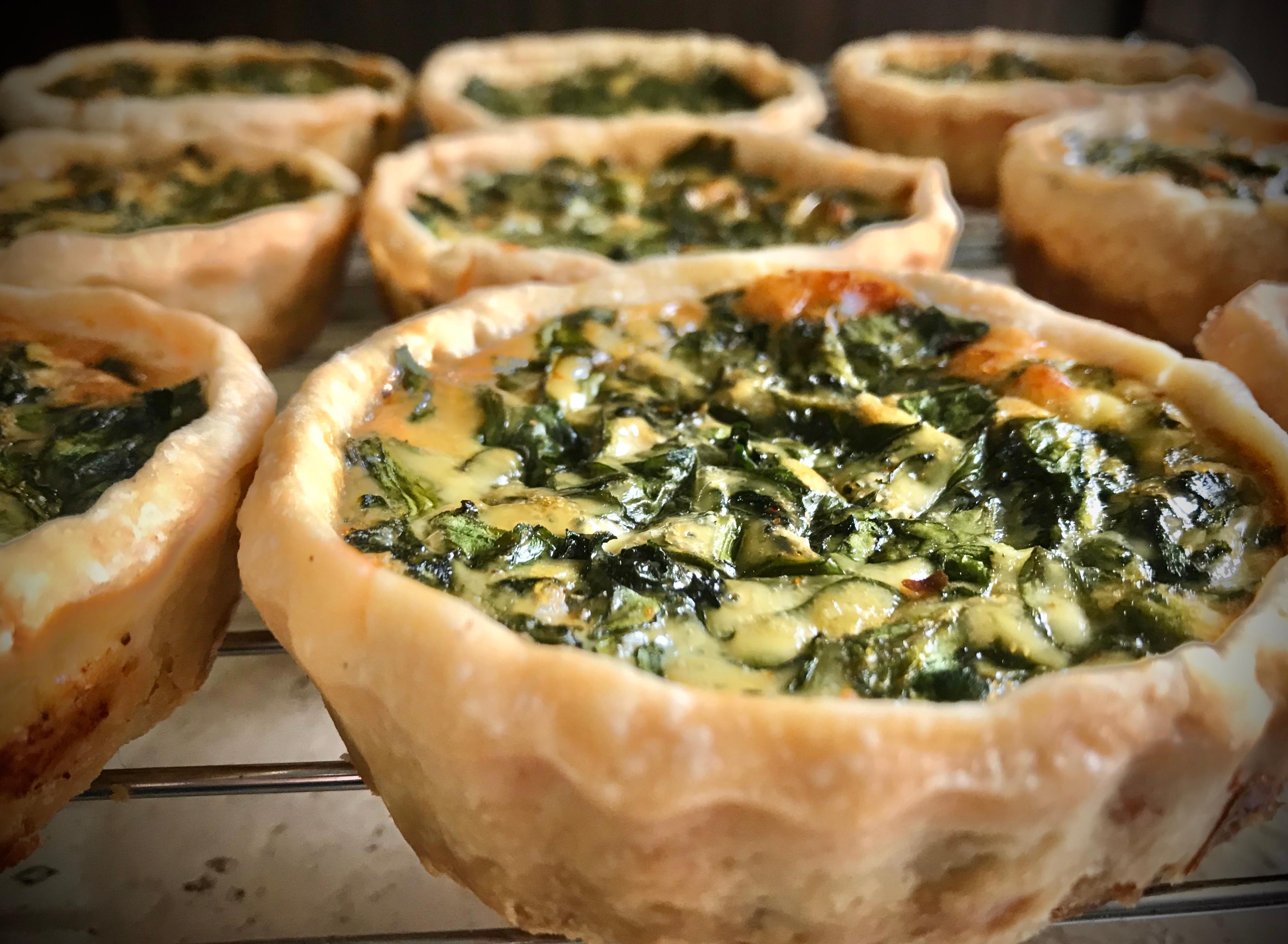Spinach & Cheese Quiche