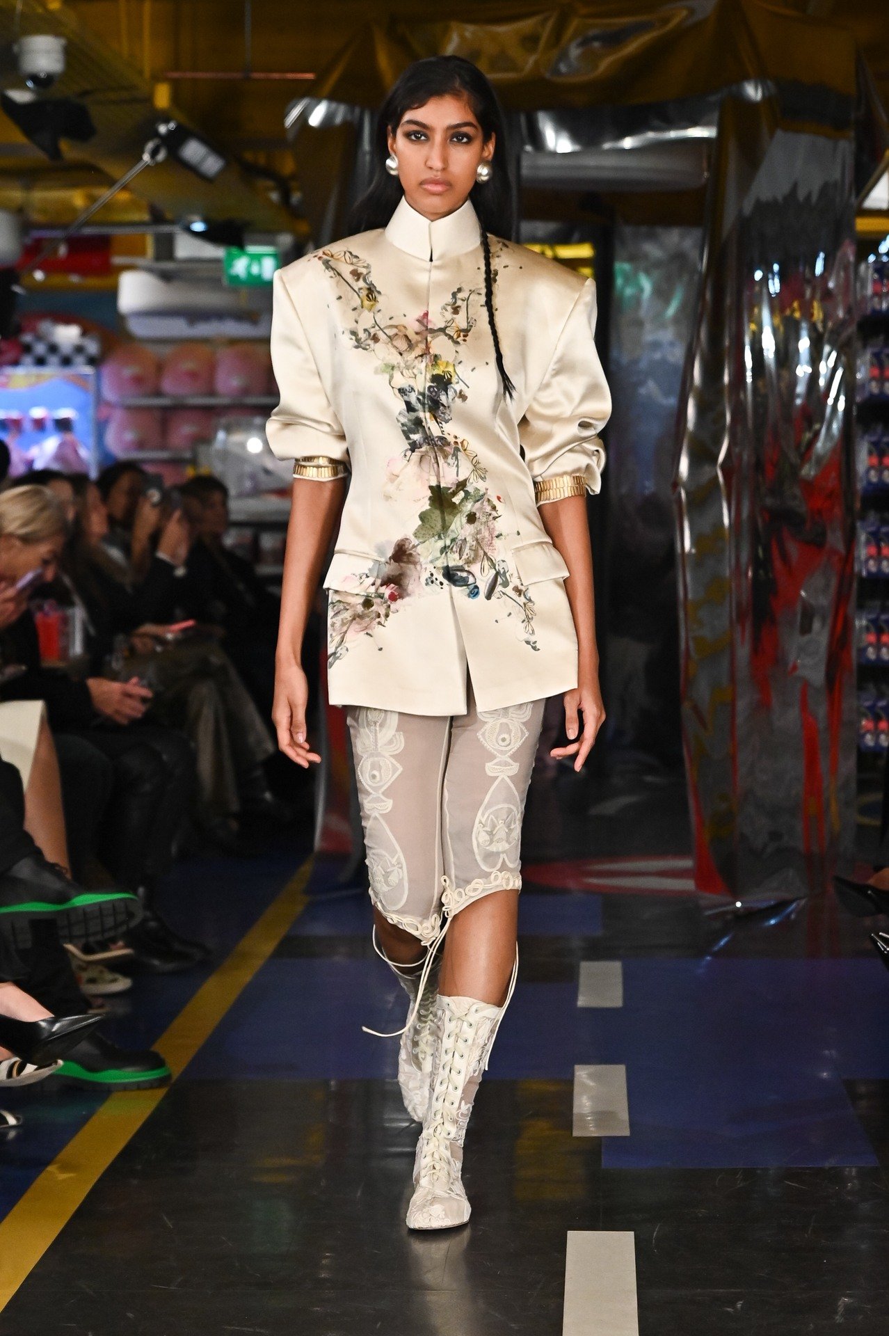 Printed Oversized Bandhgala