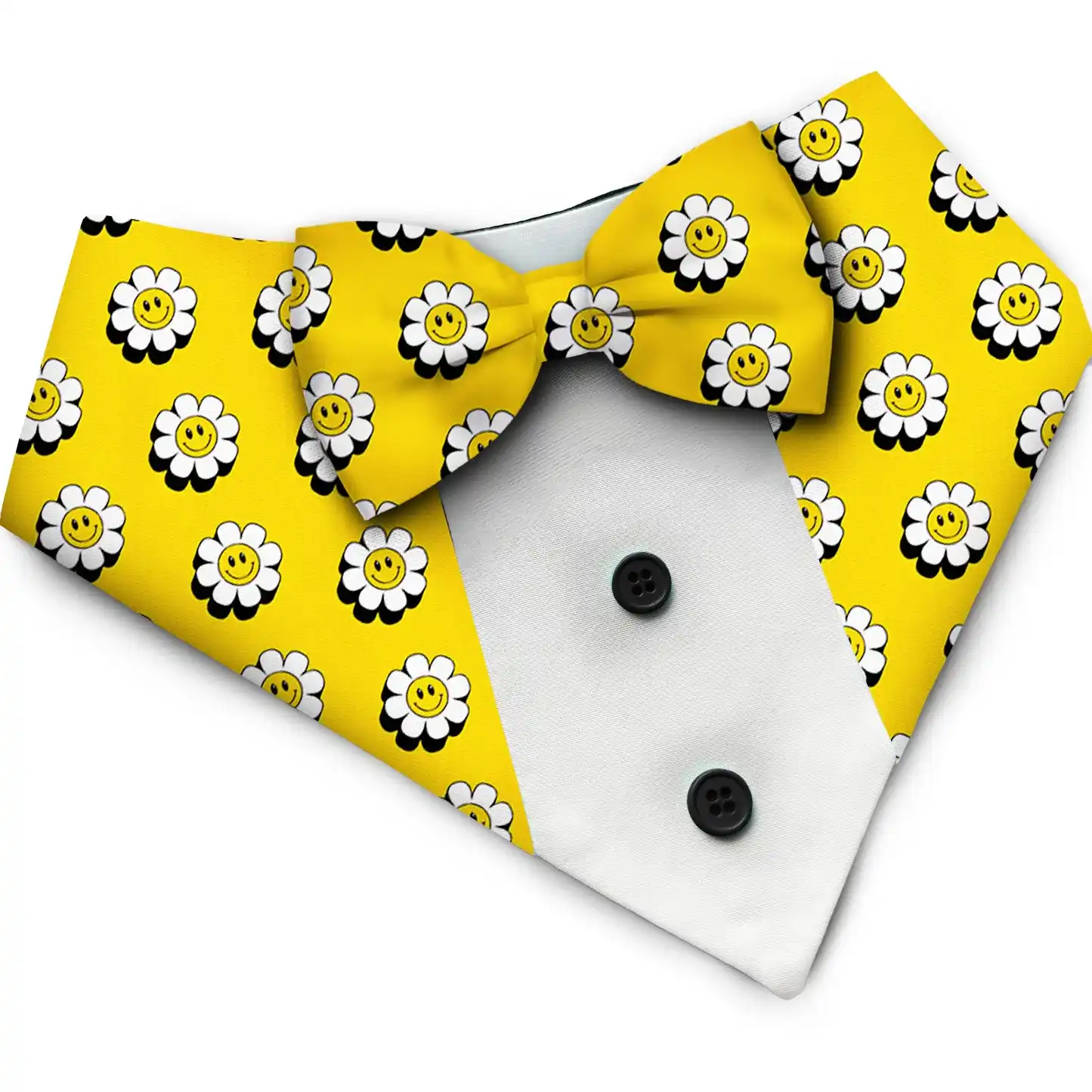 PawsIndia Special Edition Sunflower Pattern Printed Tuxedo for Pets