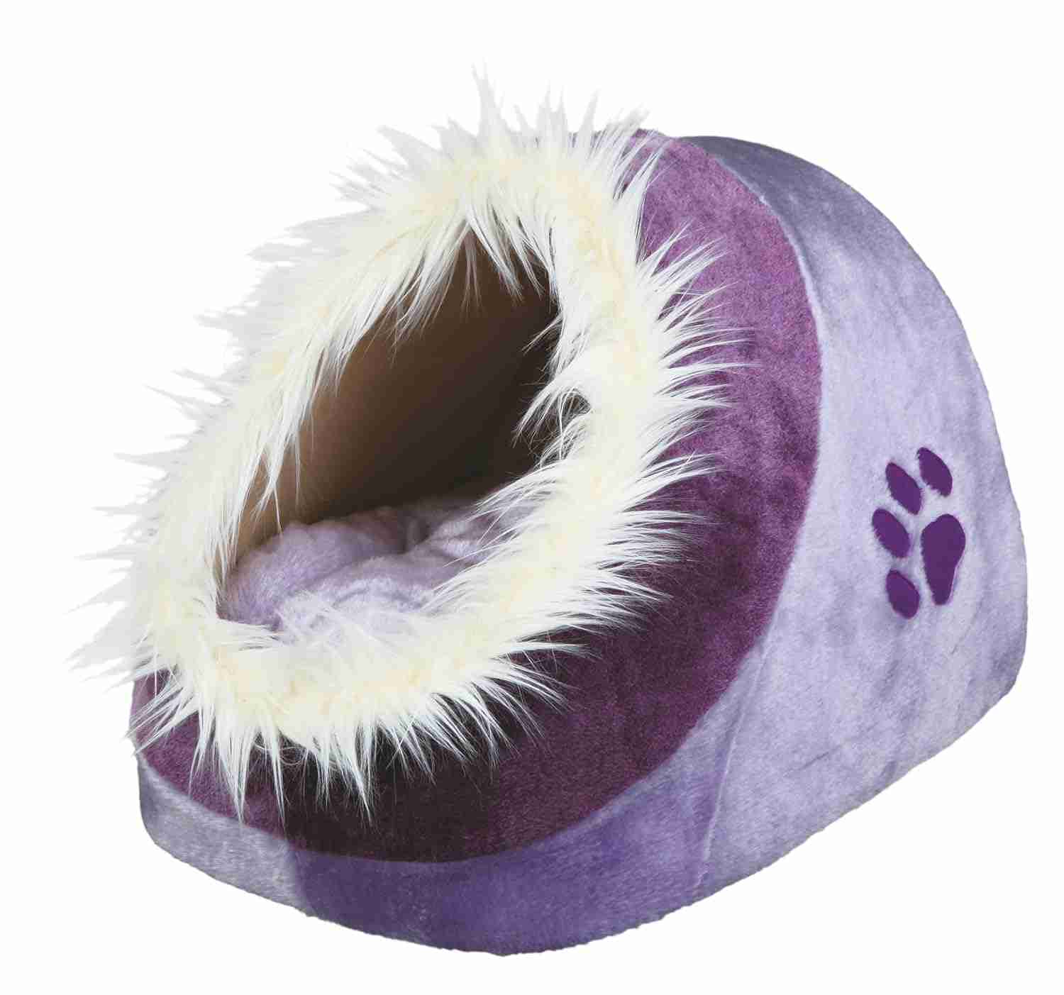 Trixie Minou Cuddly Cat Cave Bed Purple/Violet, 35×26×41cm
