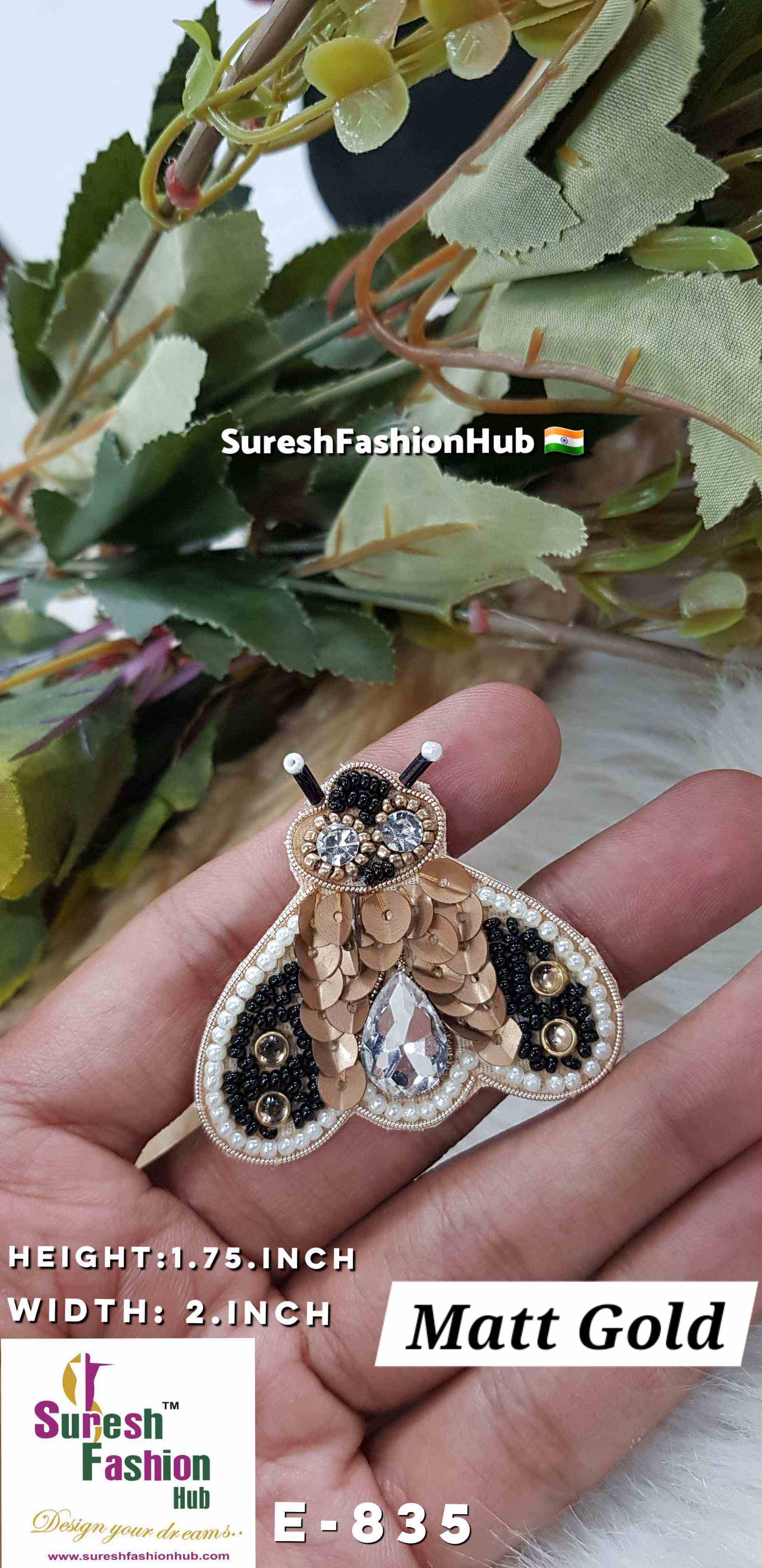 Enchanted Elegance Beetle Patch - Matt Gold