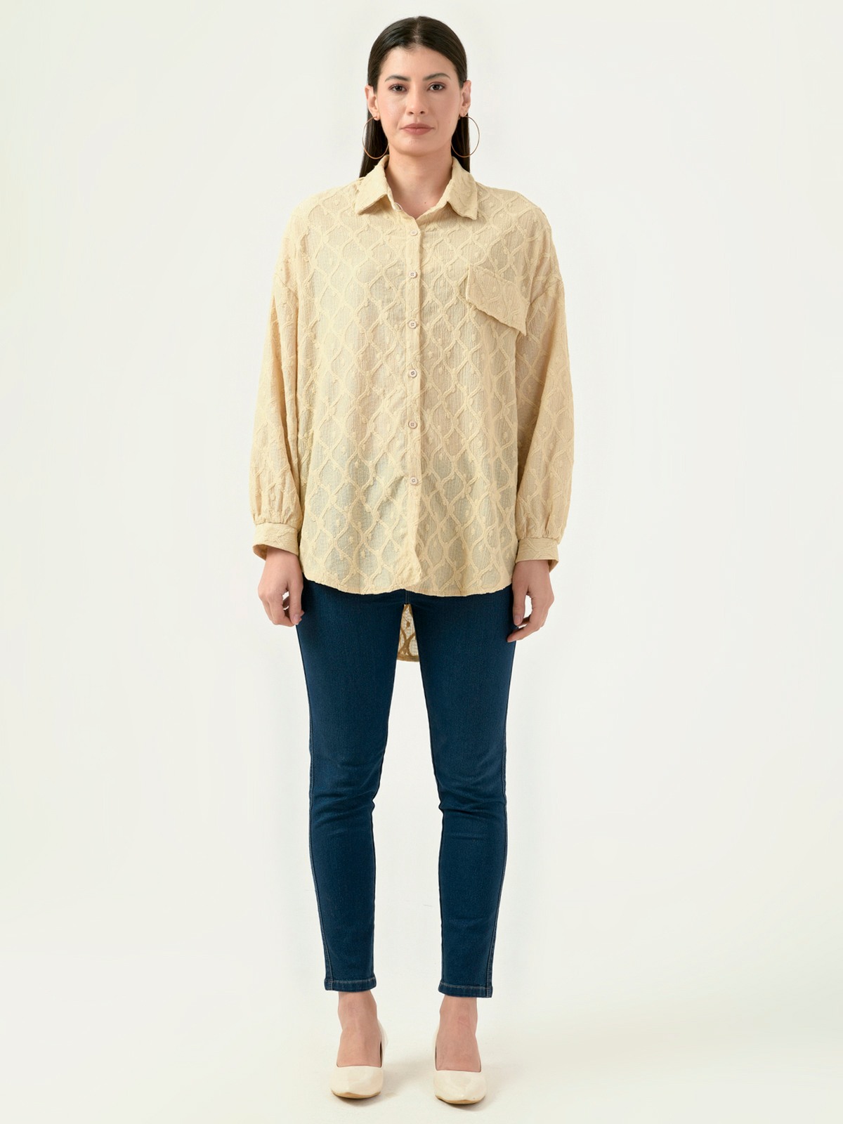 Albion Women Smart Premium Fown Casual Shirt