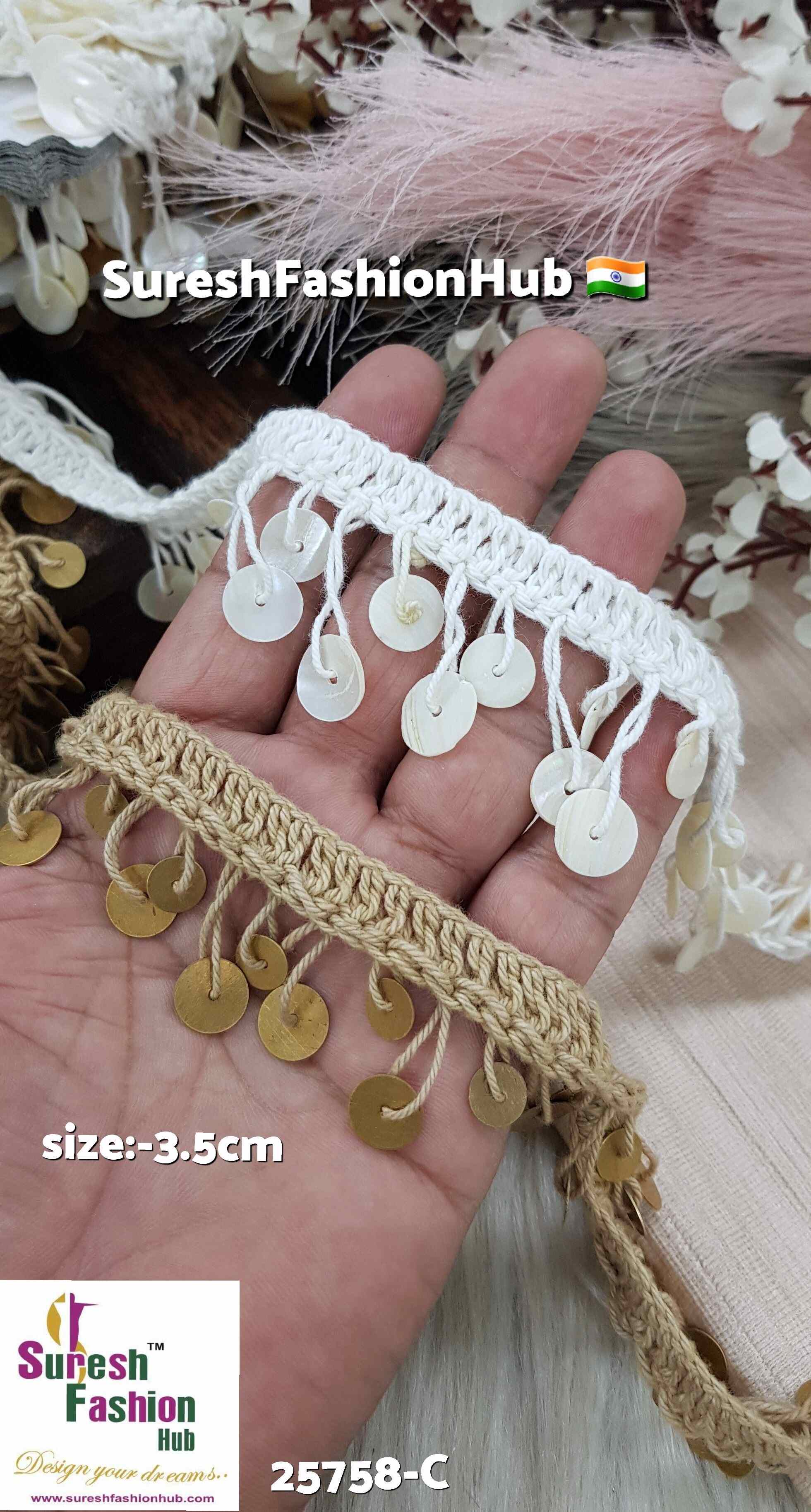 Matt Hanging Sequence Jhalar Lace