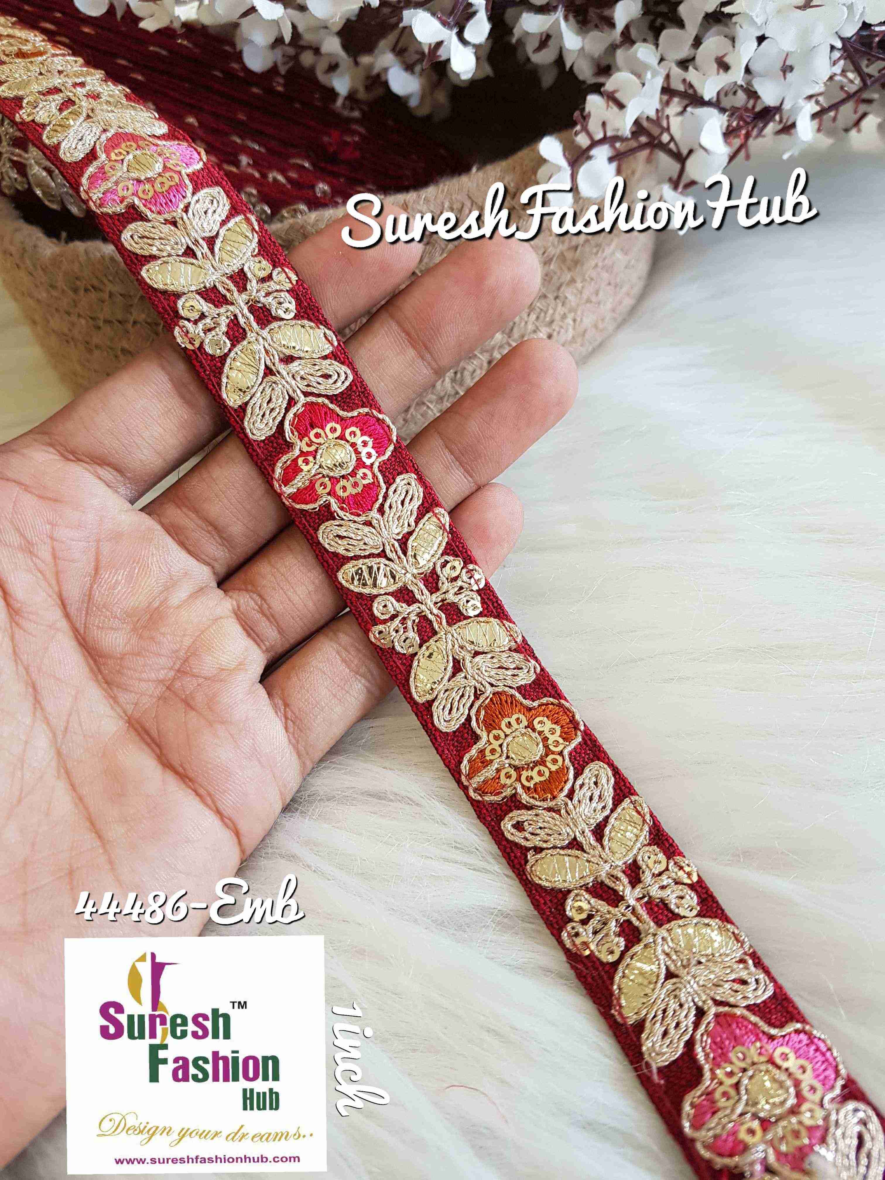 Indian Laces Embellishments Embroidery Saree Border Wholesale Silk Crafting Sewing Decorative Designer Ribbons #Blackborder  #Fancylaces #Decorativetrims #Embroideredborder #Sewingtrims #テープ #minne #lndianlaces #Sareeborder #アニー都城 #pasamanerías #pasamaneriasbordadas #Embellishments #可愛いマスク #Embroiderytrimmings #アクセサリー