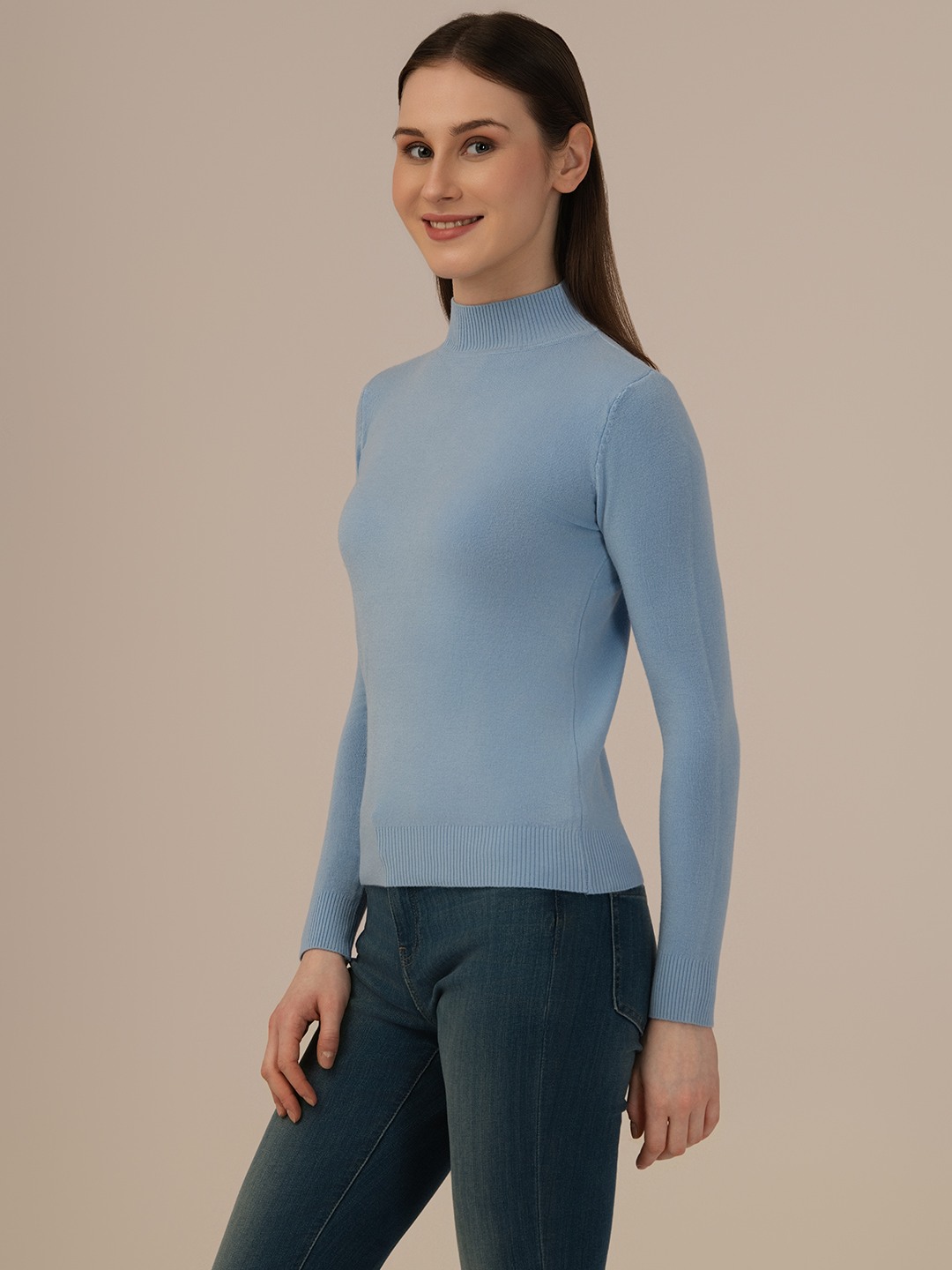 Albion Casual New Blue Winter Sweater
