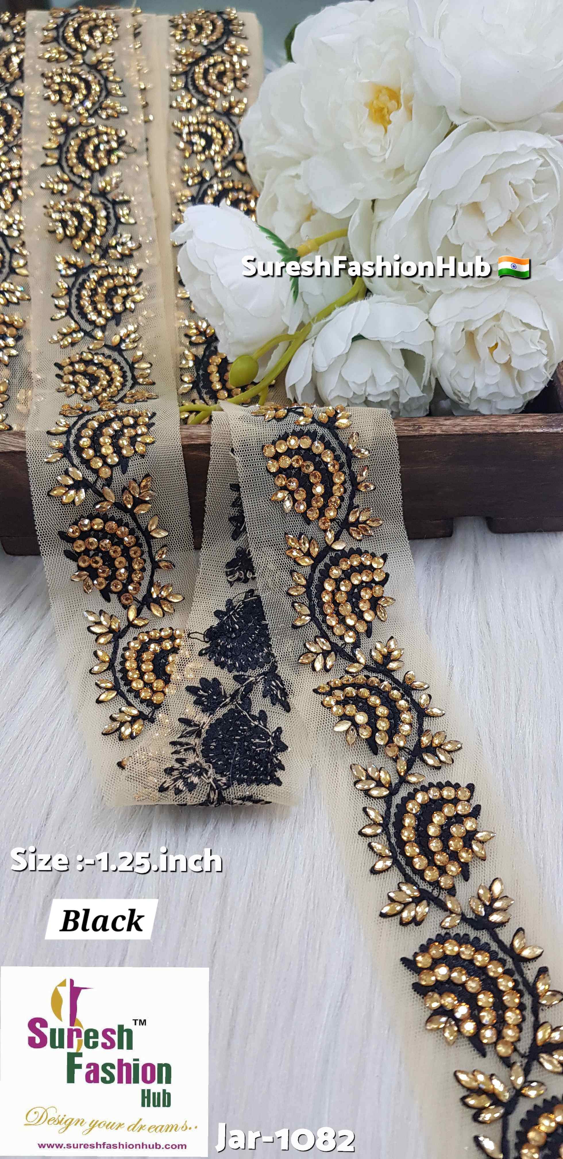 Black Elegance Stone Lace