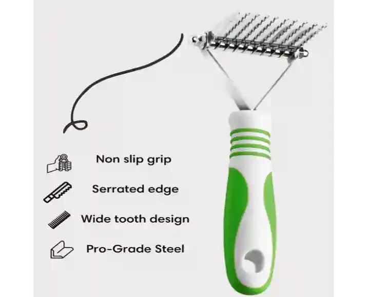 Andis Dematting Rake, Lime Green