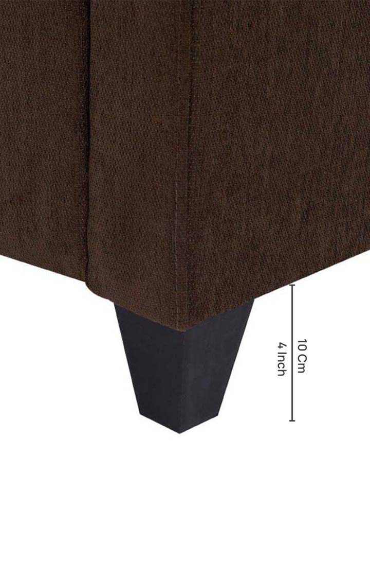 neudot Saya Dual Color Sofa for Living Room |2 Persons Sofa|Premium Fabric with Cushioned Armrest | Solid Wood Frame|2 Seater in Saya Duo Brown Color