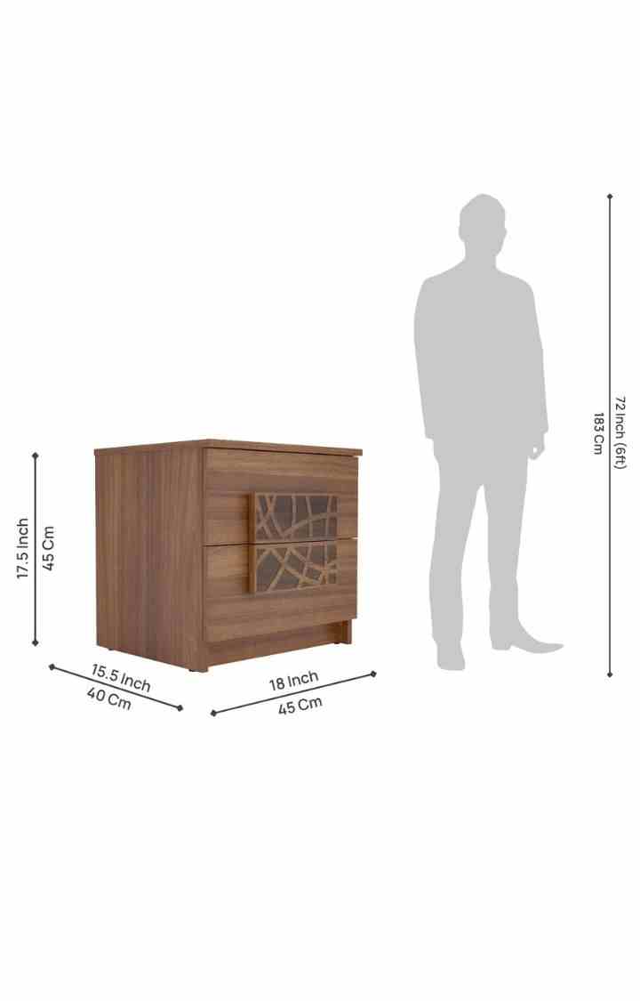 neudot Paris Bedside Table - Leon Teak (DIY)