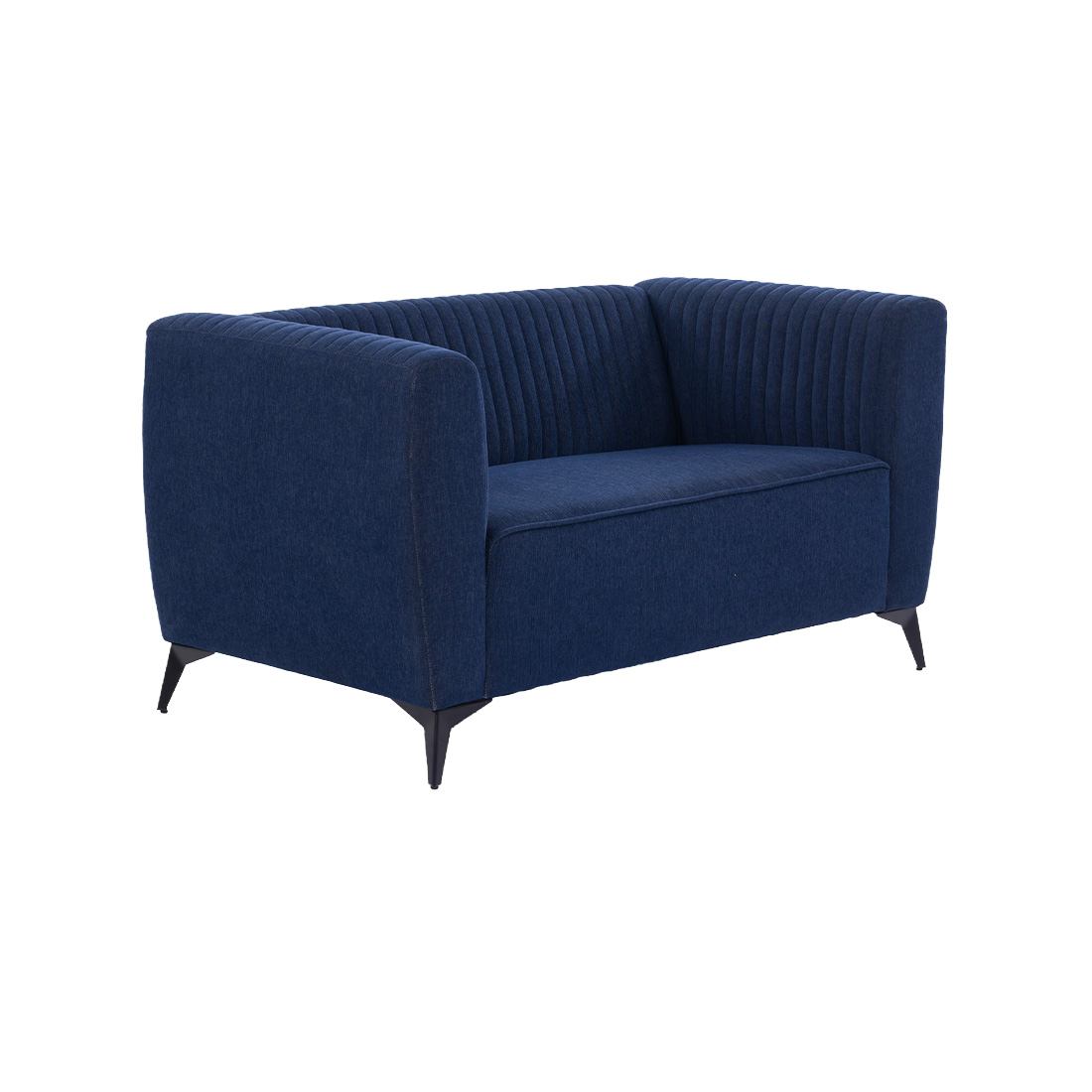 neudot Diva Sofa for Living Room |2 Persons Sofa|Premium Fabric with Cushioned Armrest | Solid Wood Frame|2 Seater in Cobalt Blue Color