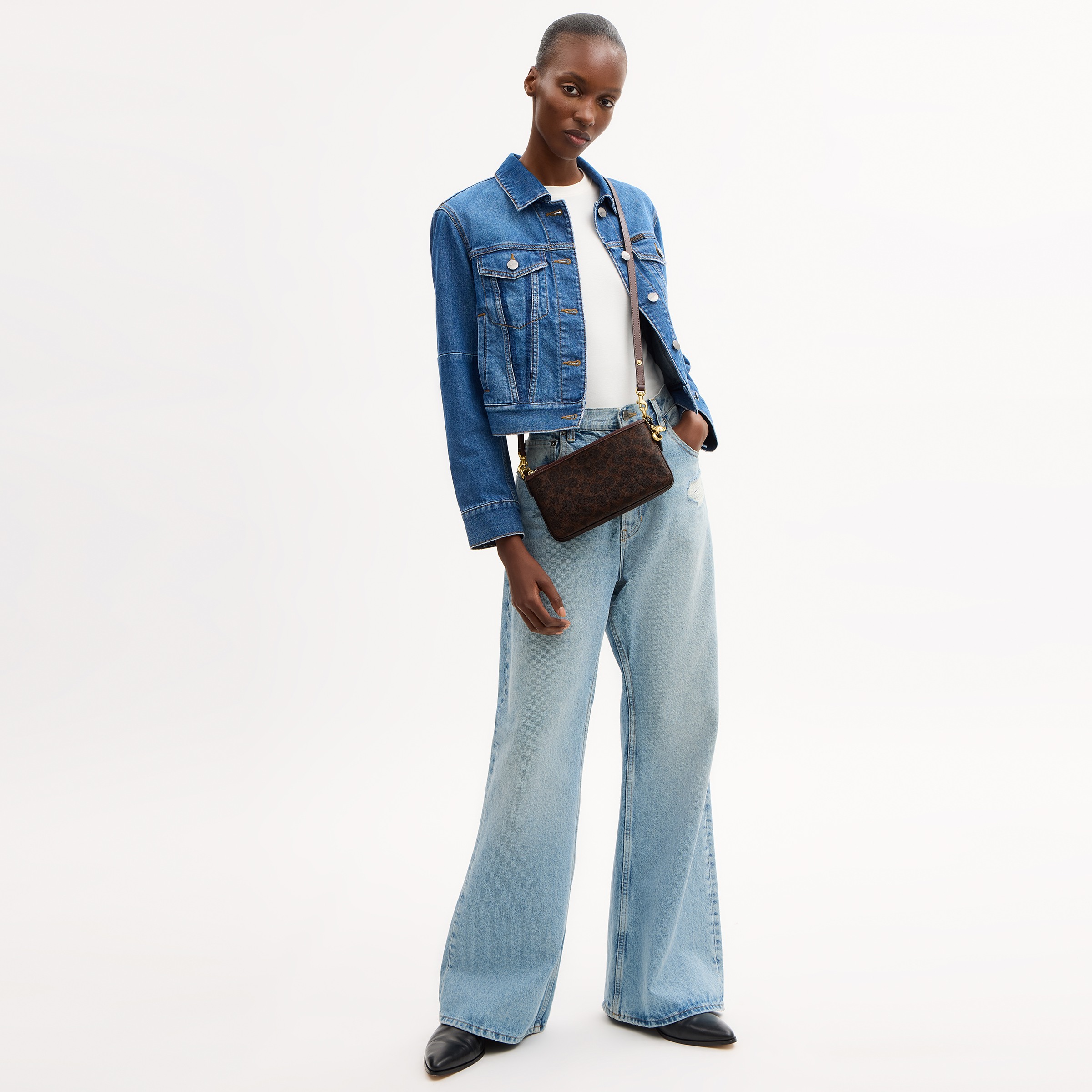 Audrey Crossbody Bag In Signature Canvas