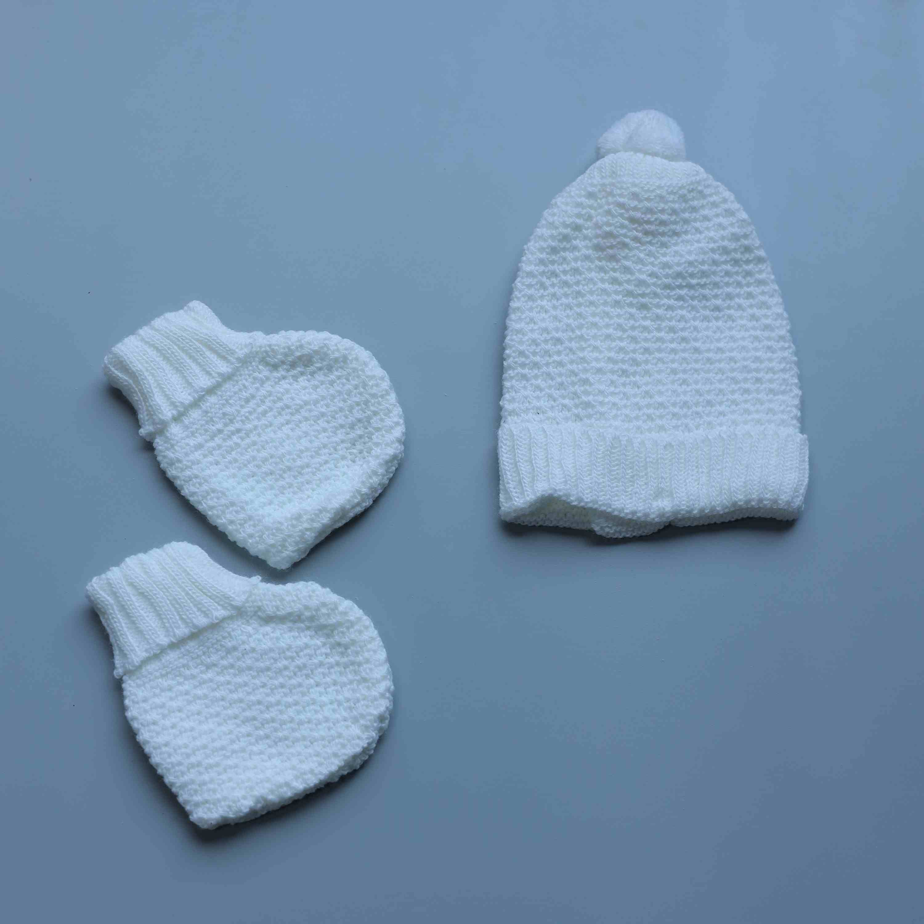 Bow Charm Knitted Baby Winter Set