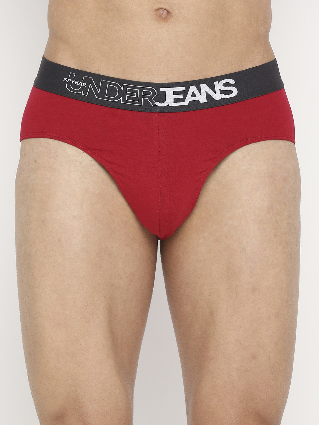 Underjeans by Spykar Men Assorted Cotton Blend Brief Pack of 2