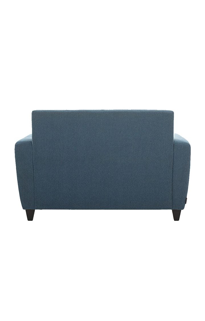 neudot Elegance Sofa for Living Room |2 Person Sofa|Premium Fabric with Cushioned Armrest | Solid Wood Frame|2 Seater in Dusky Blue Color