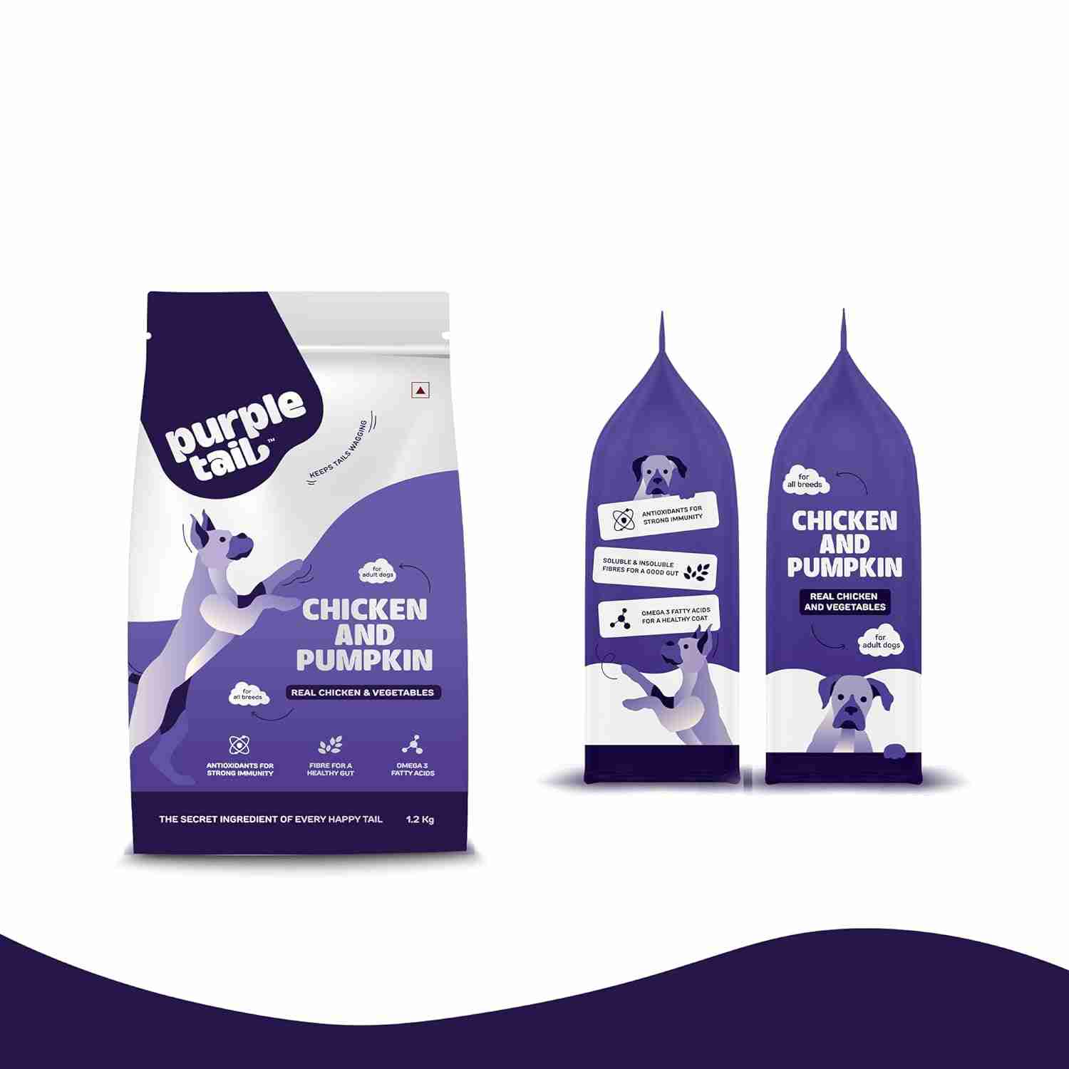 Purple Tail Chicken and Pumpkin Dry Food for Adult Dog