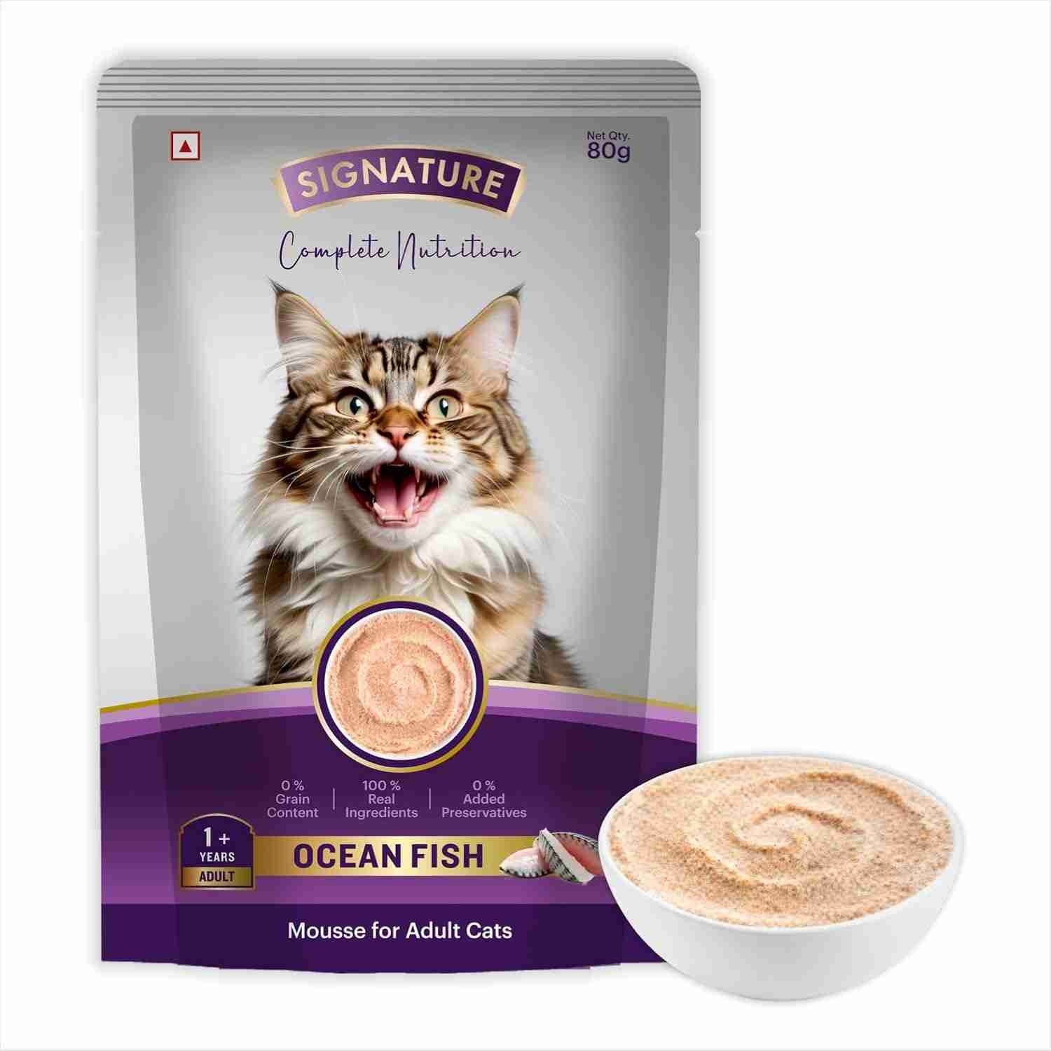 Signature Ocean Fish Mousse Adult Cat, 80g