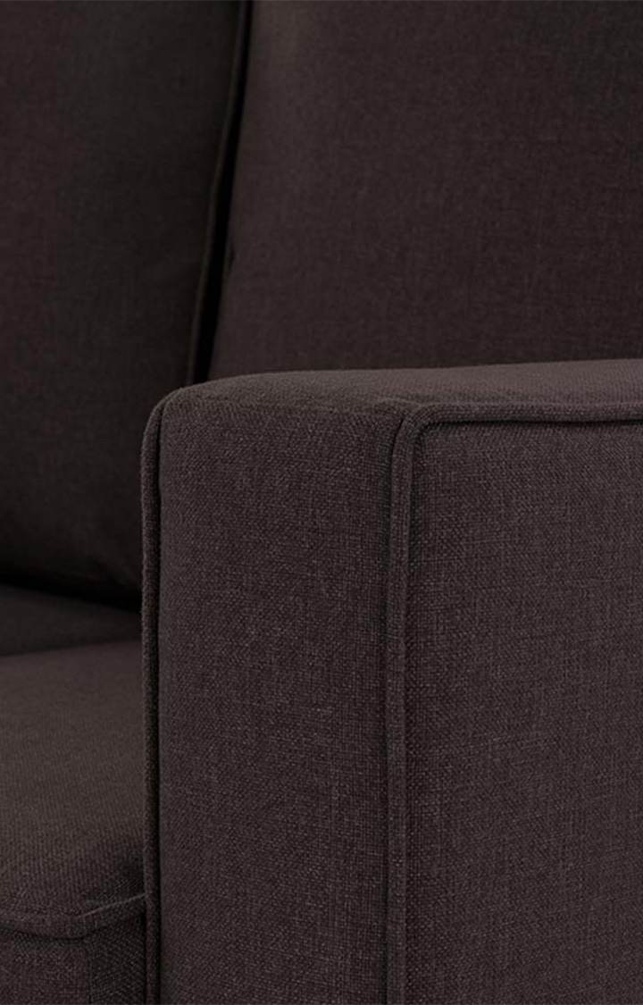 neudot Saya Dual Color Storage Sofa for Living Room |3 Persons Sofa|Premium Fabric with Cushioned Armrest | Solid Wood Frame|3 Seater in Saya Earth Brown Color