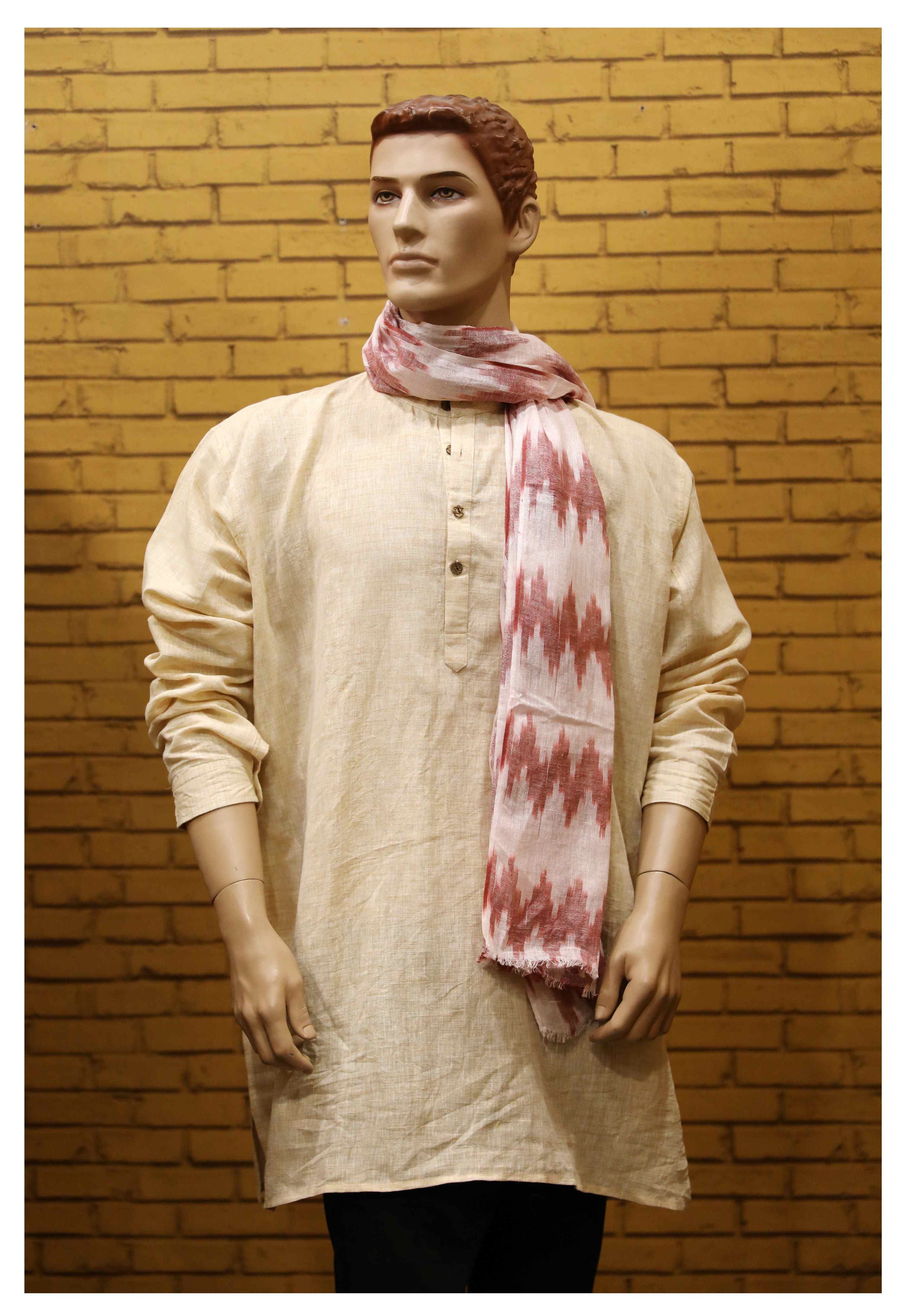 Linen Stole Red