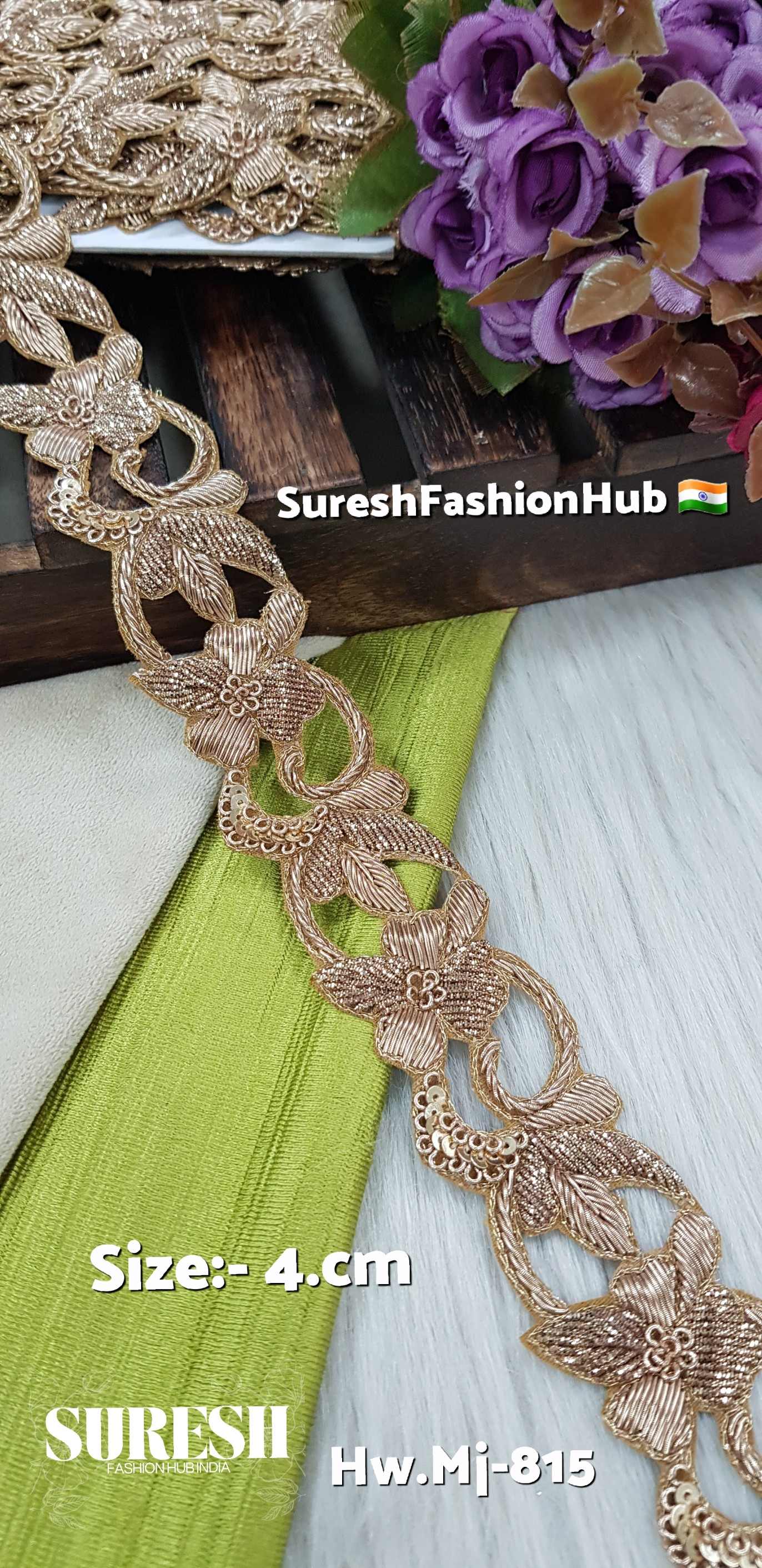 Zardorsi Matt Floral Cutwork Handmade Lace – Mj-815