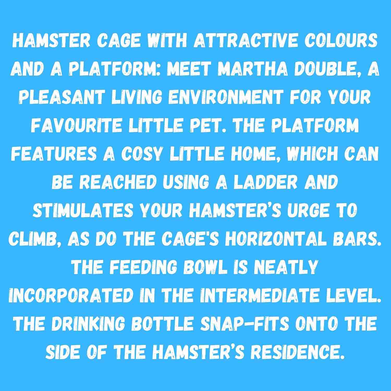 Savic Martha Hamster & Guniea Pigs Cage (19x12x8 Inch)