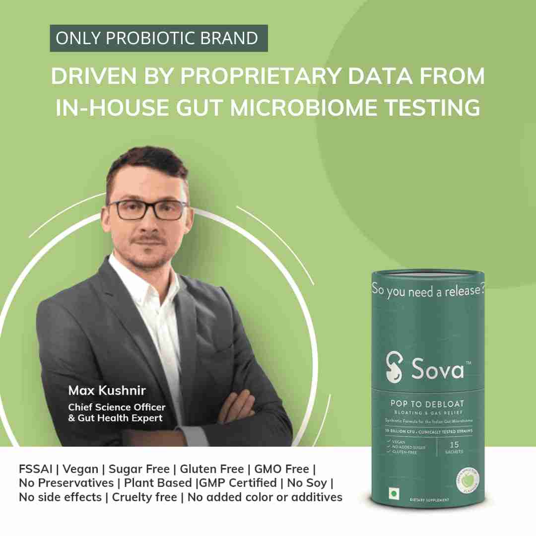 Sova Health | Bloating & Gas Relief | 15 Sachets