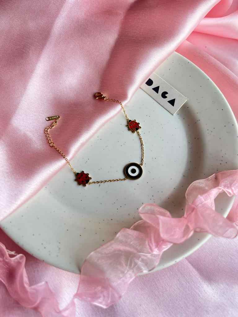 evil eye bug bracelet