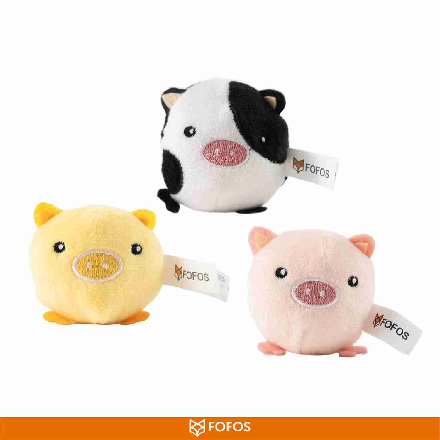 Barkbutler Fofos Farm Animal Balls Assorted Display Box, 1 Pcs