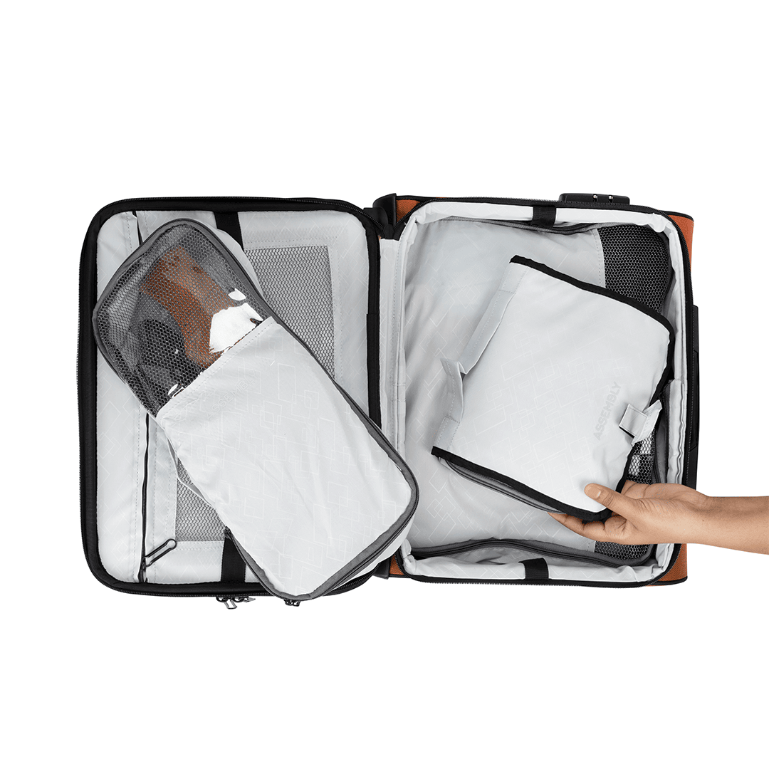 Overnighter Trolley and Laptop Backpack - Rust