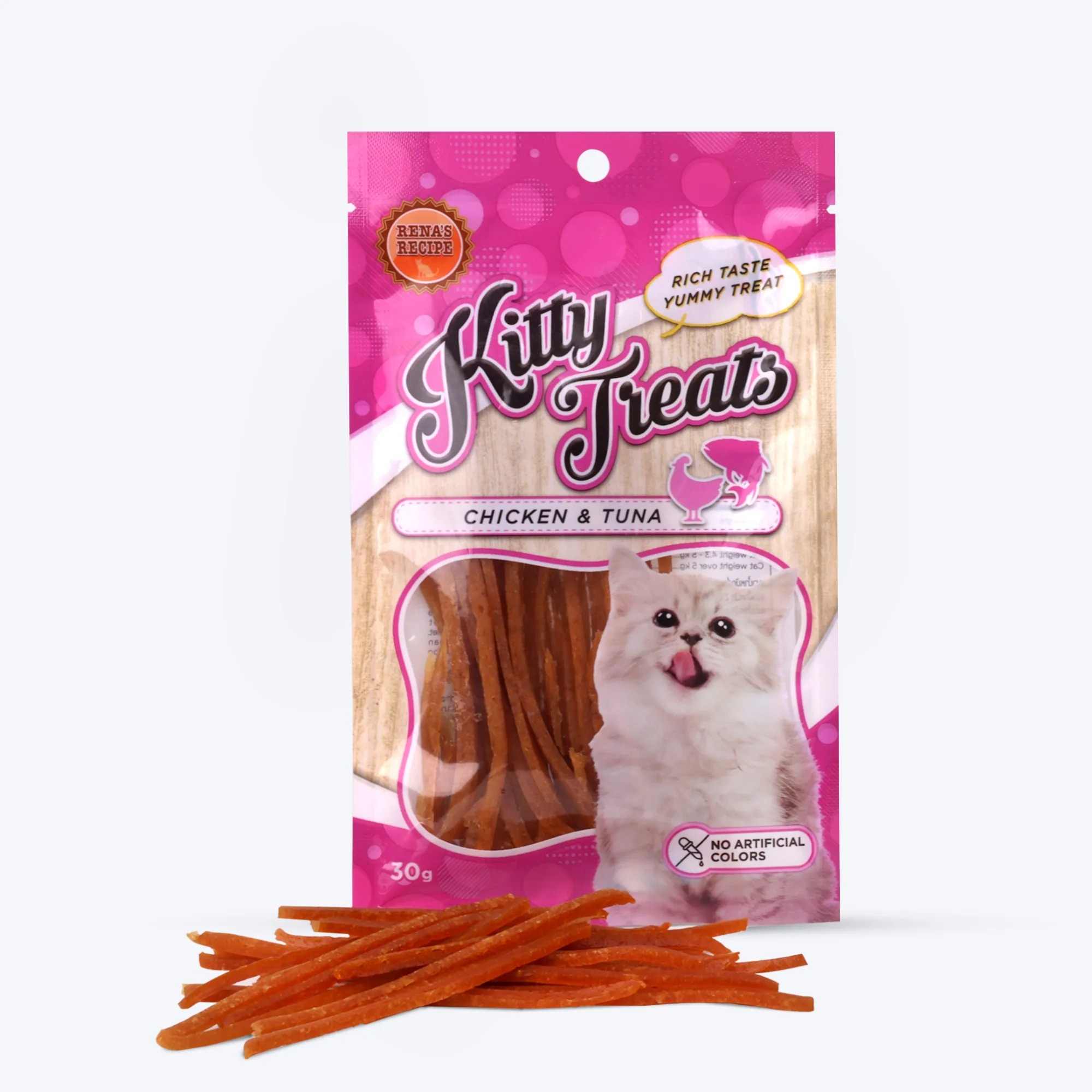 Rena’s Recipe Kitty Treats Chicken & Tuna Cat Treat, 30 g