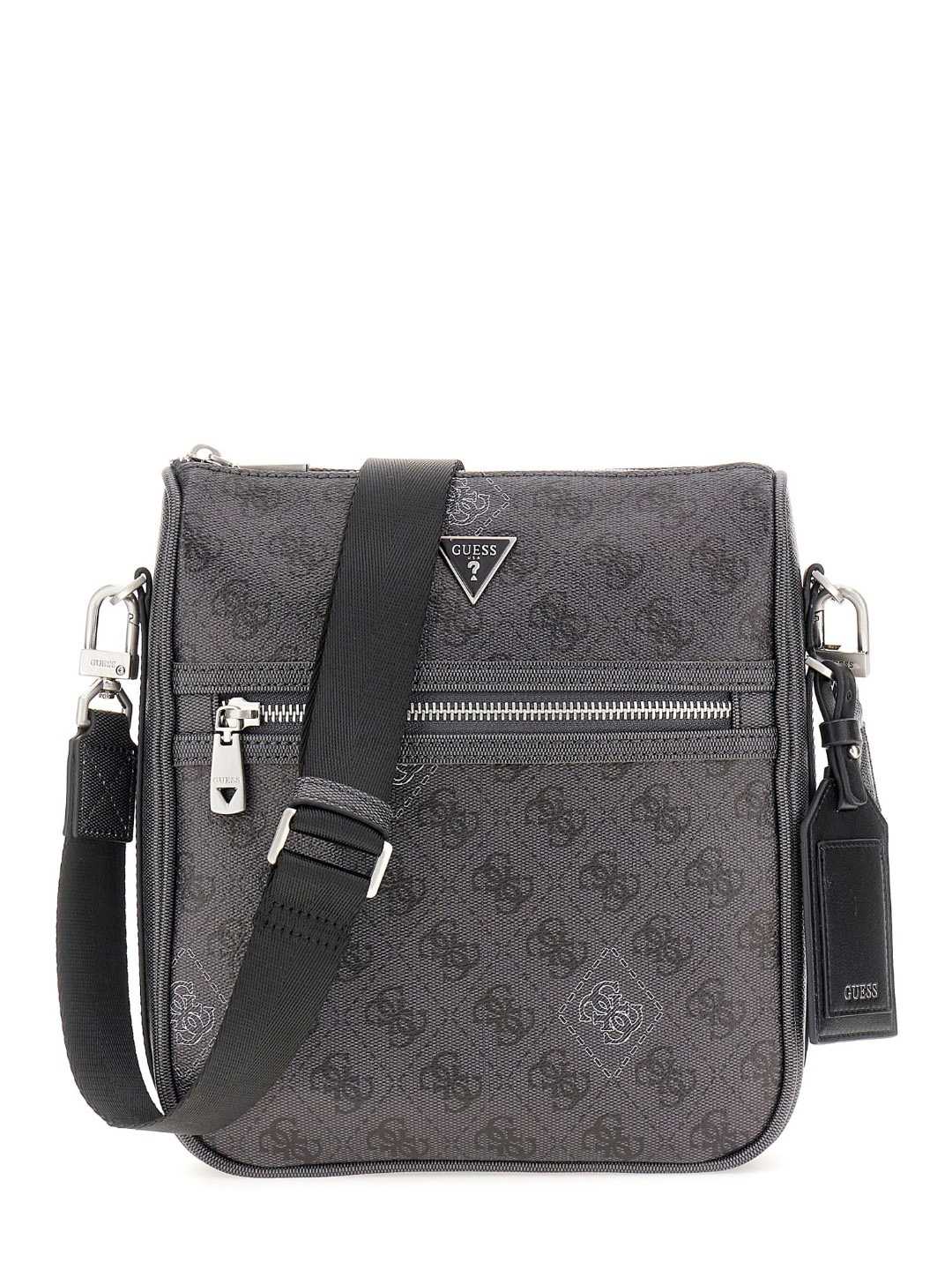 Guess Grey PU Printed MEN Cross Body