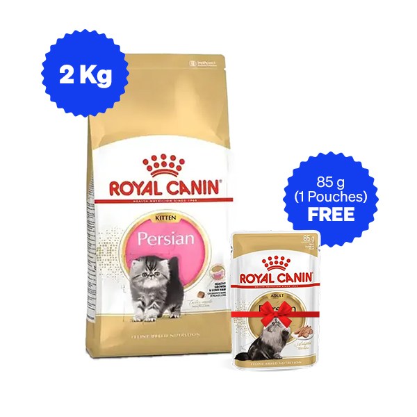 Royal Canin Persian Kitten Dry Cat Food with Free Gravy Pack