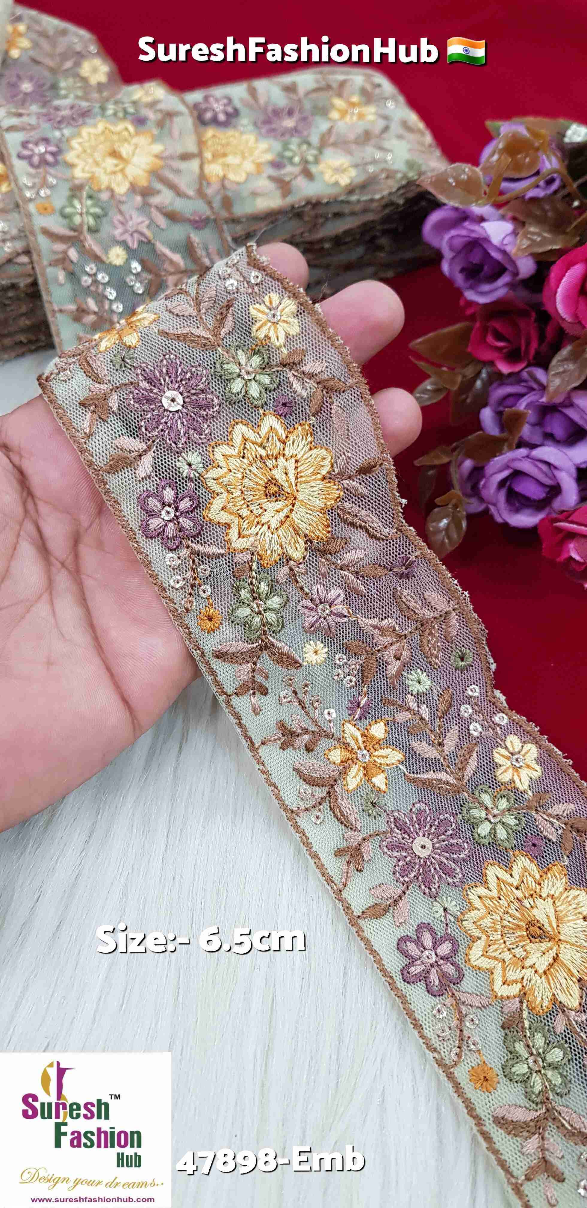 Pista Delight Multi-Color Floral Lace