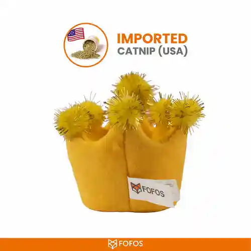 Barkbutler Fofos Birthday Crown Catnip Toy for Cats