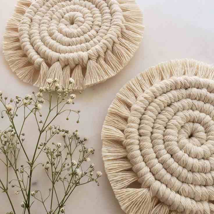 Macrame Spiral Coaster