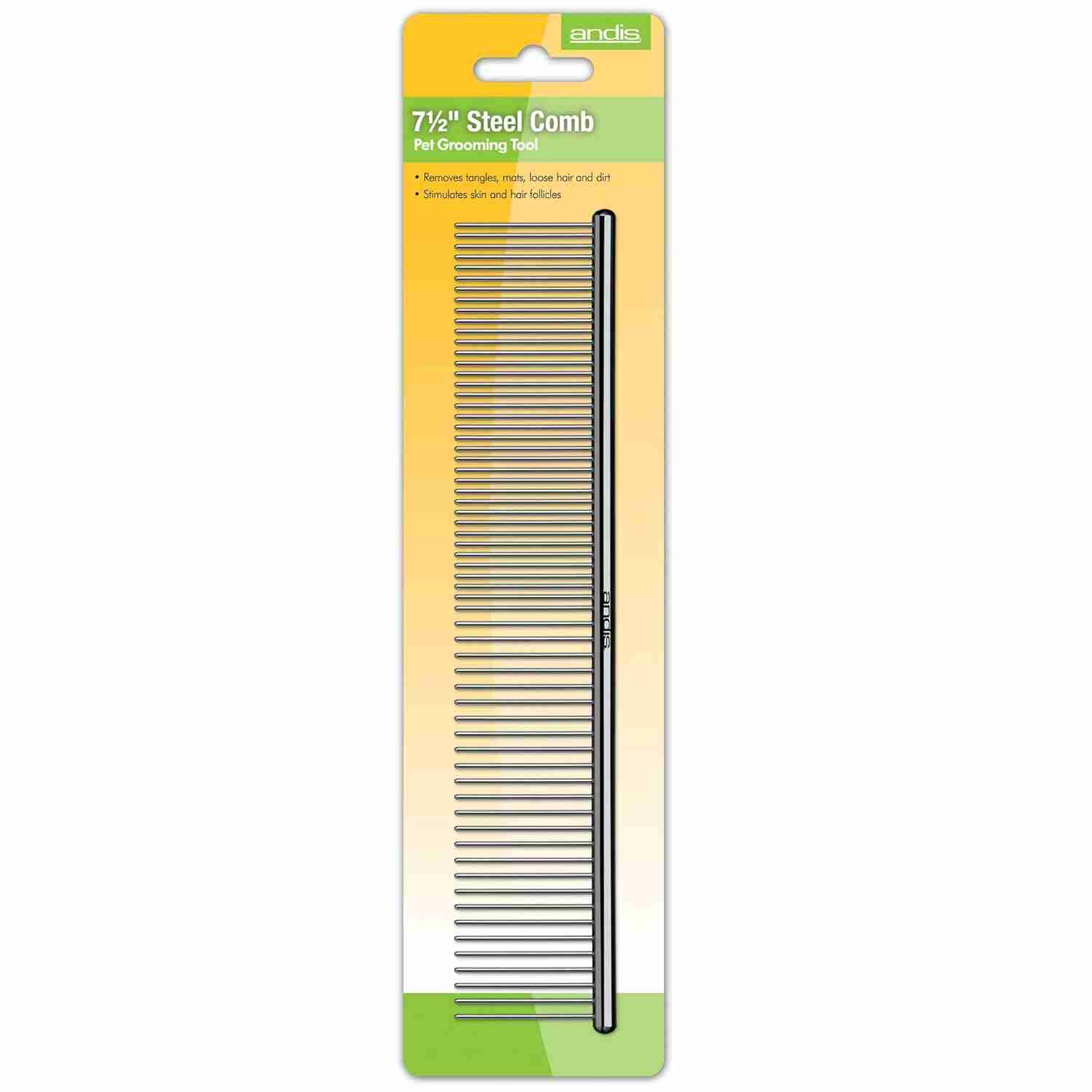 Andis 7.5 inch Steel Comb for Dogs and Cats